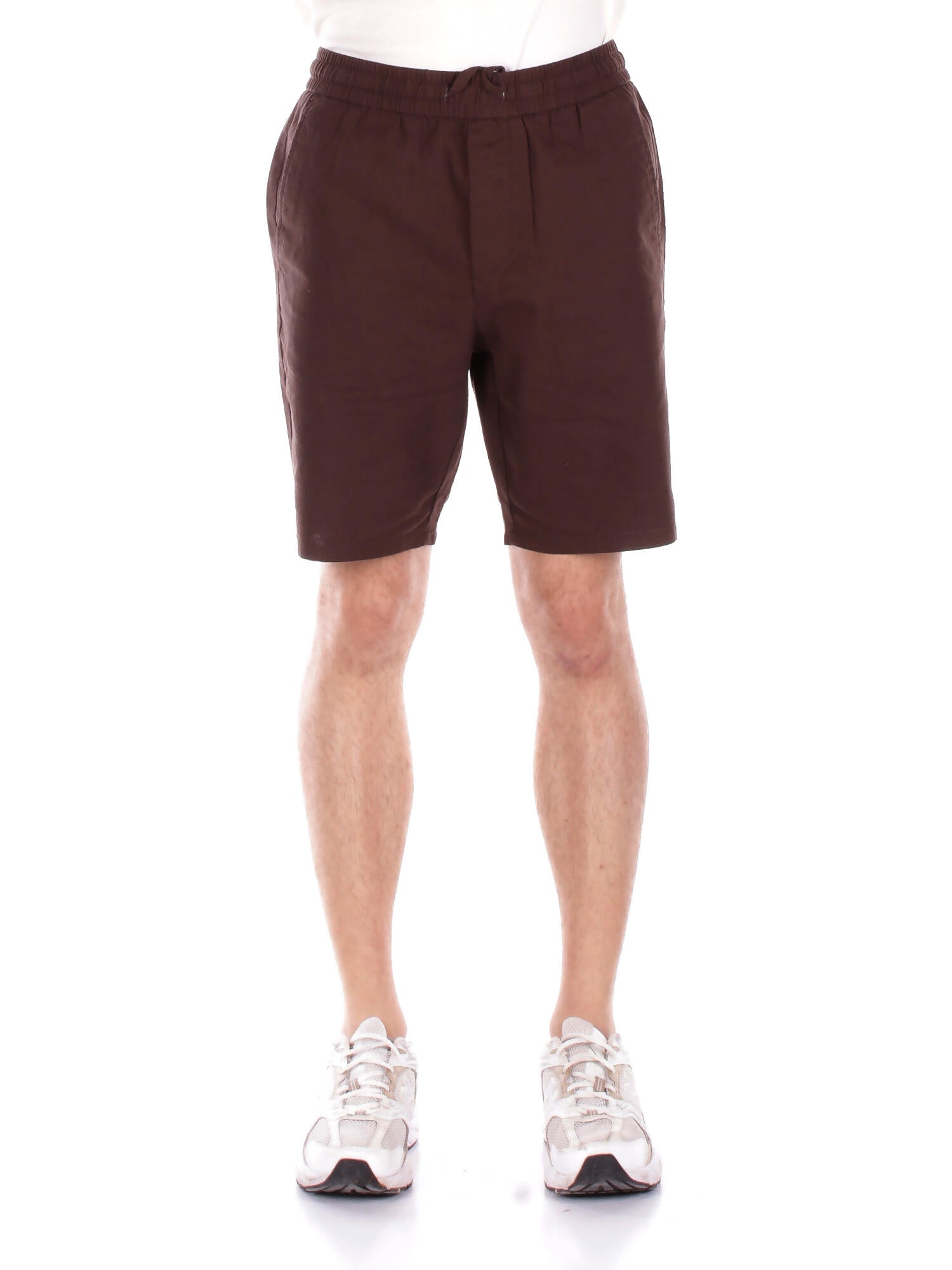 ONLY & SONS Uomo Shorts 22024967 DEMITASSE Onslinus 0007 cot lin shorts n Marrone