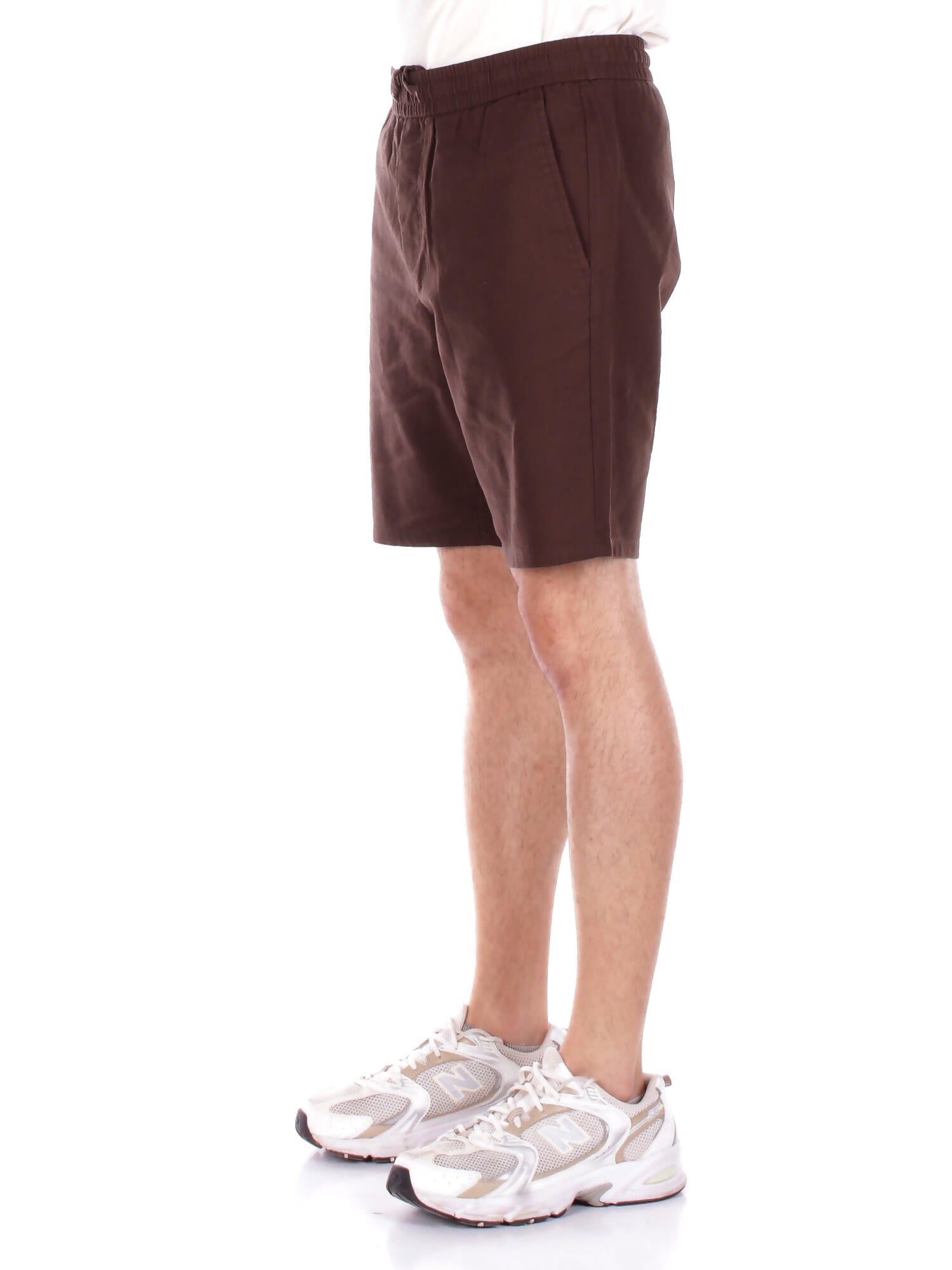 ONLY & SONS Uomo Shorts 22024967 DEMITASSE Onslinus 0007 cot lin shorts n Marrone