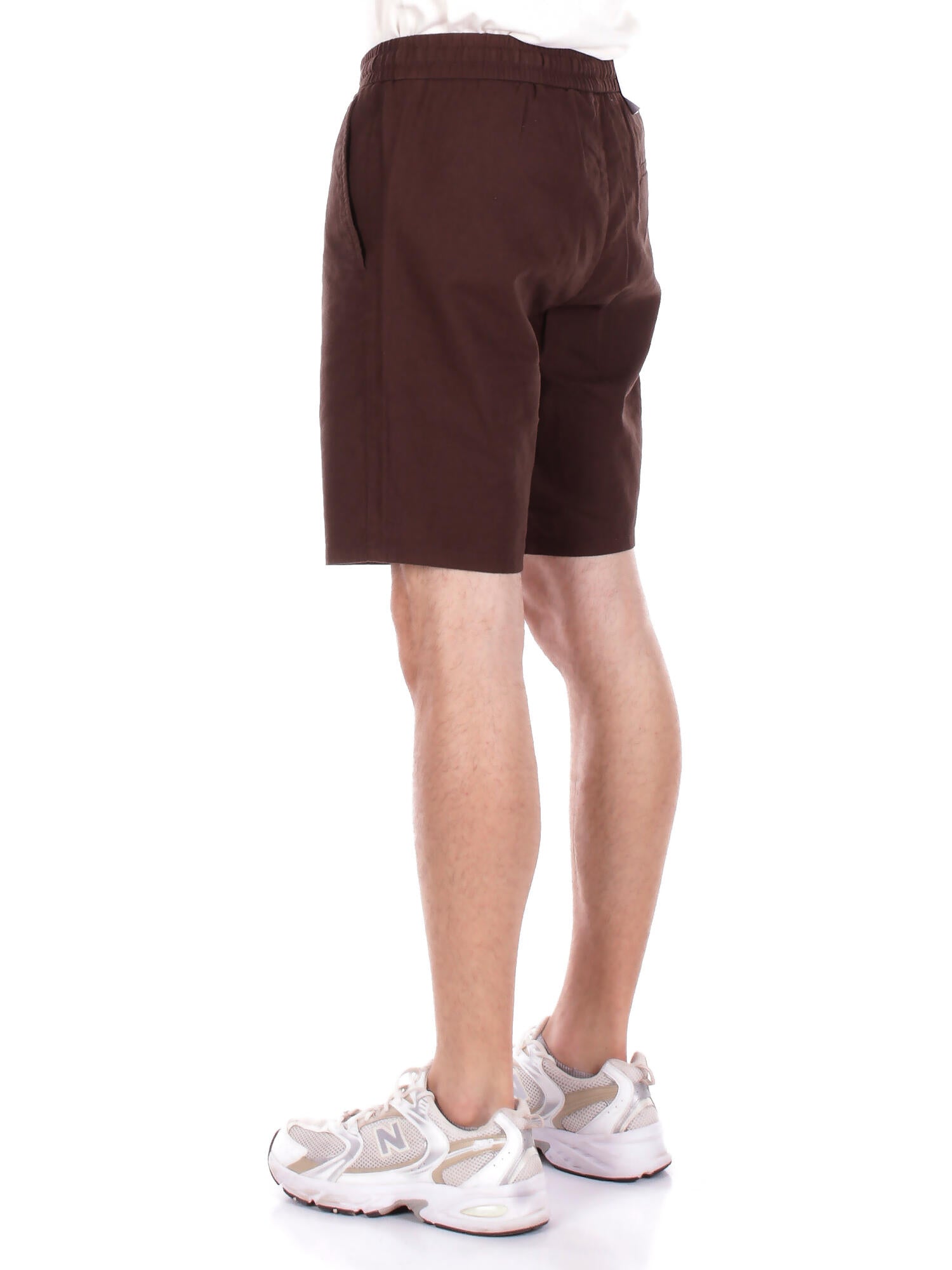 Image of ONLY & SONS Uomo Shorts 22024967 DEMITASSE Onslinus 0007 cot lin shorts n Marrone