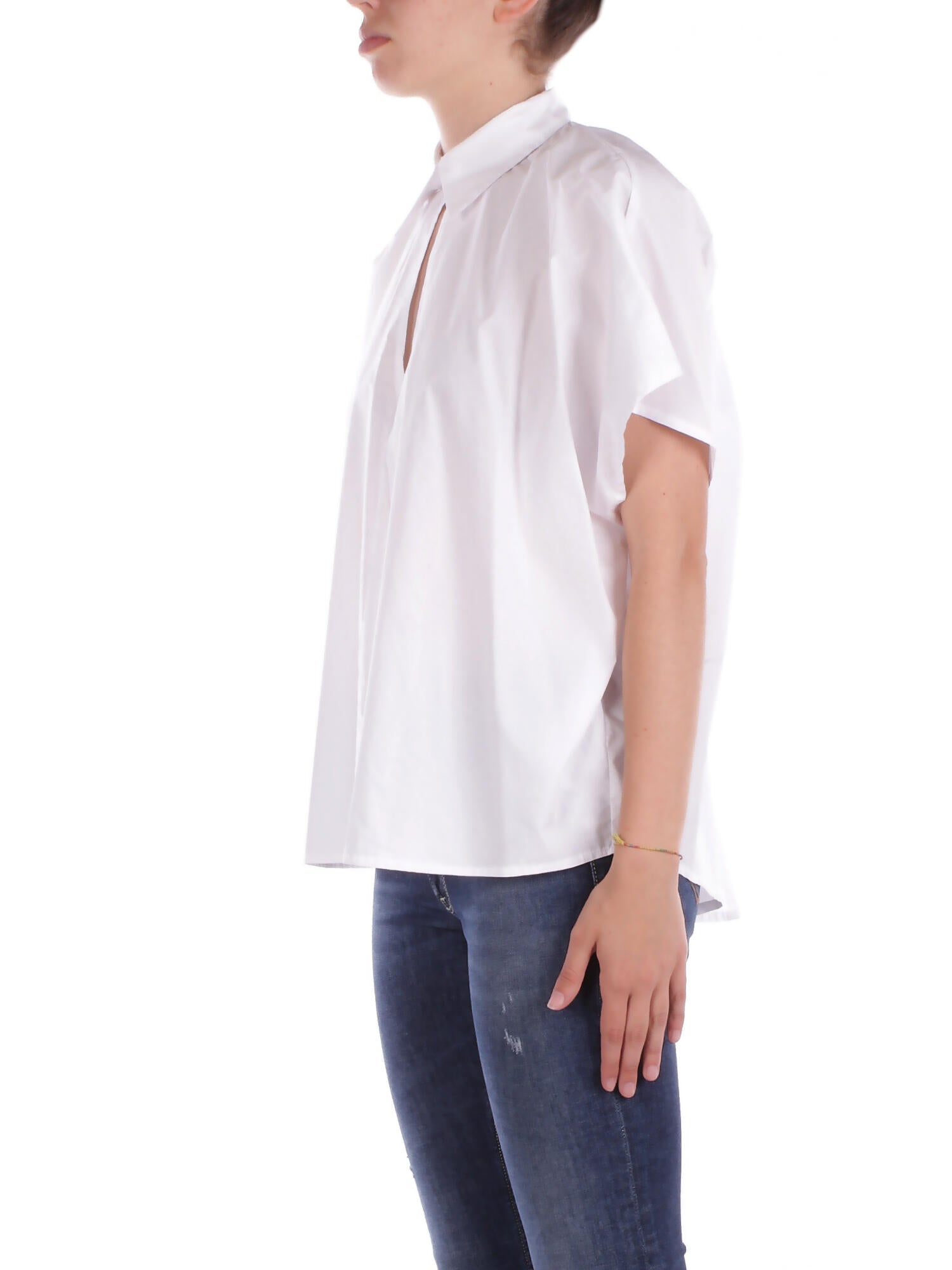 MANILA GRACE Donna Camicia C061CU MA009 Camicia m\c Bianco ottico