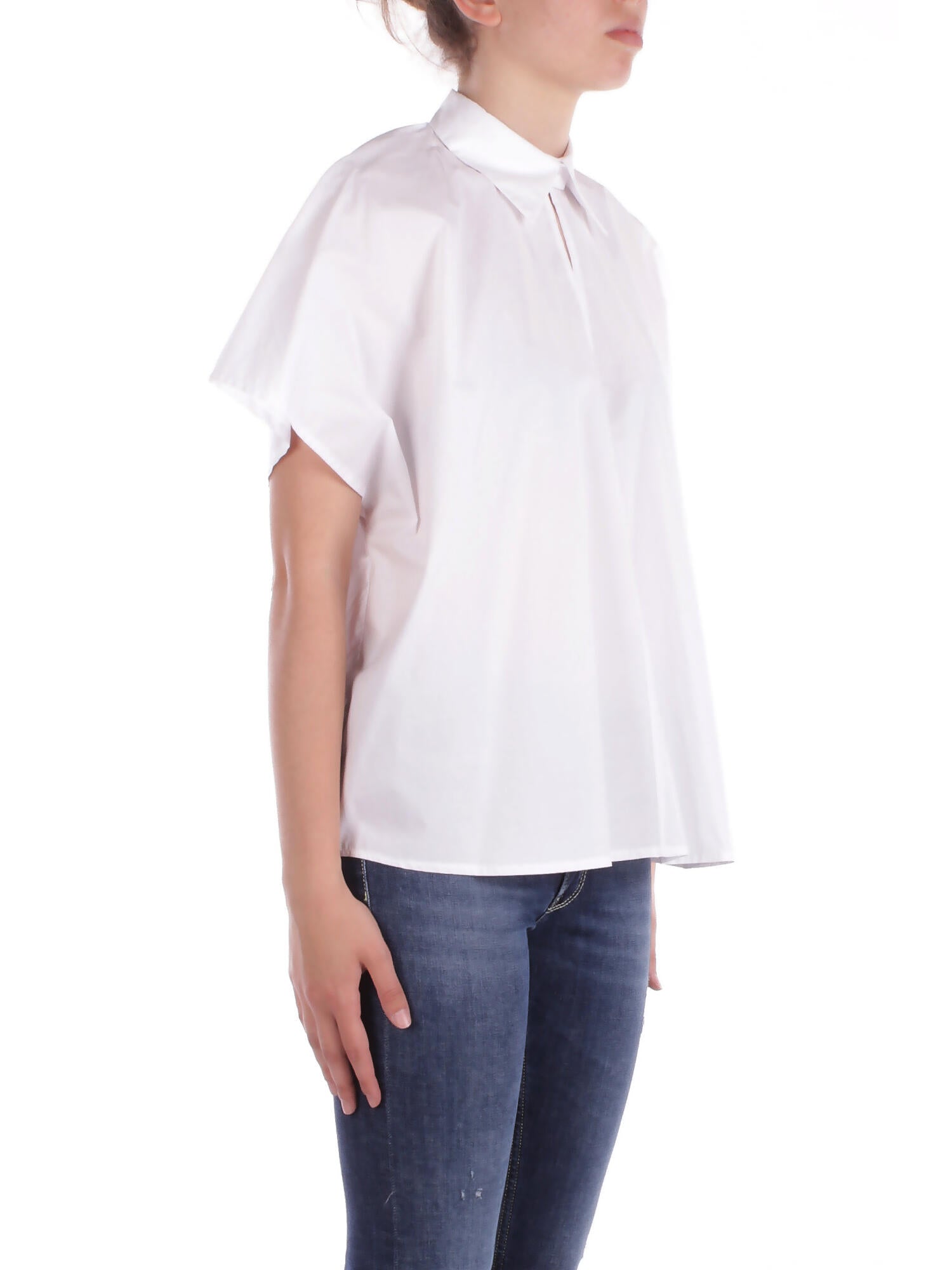 MANILA GRACE Donna Camicia C061CU MA009 Camicia m\c Bianco ottico