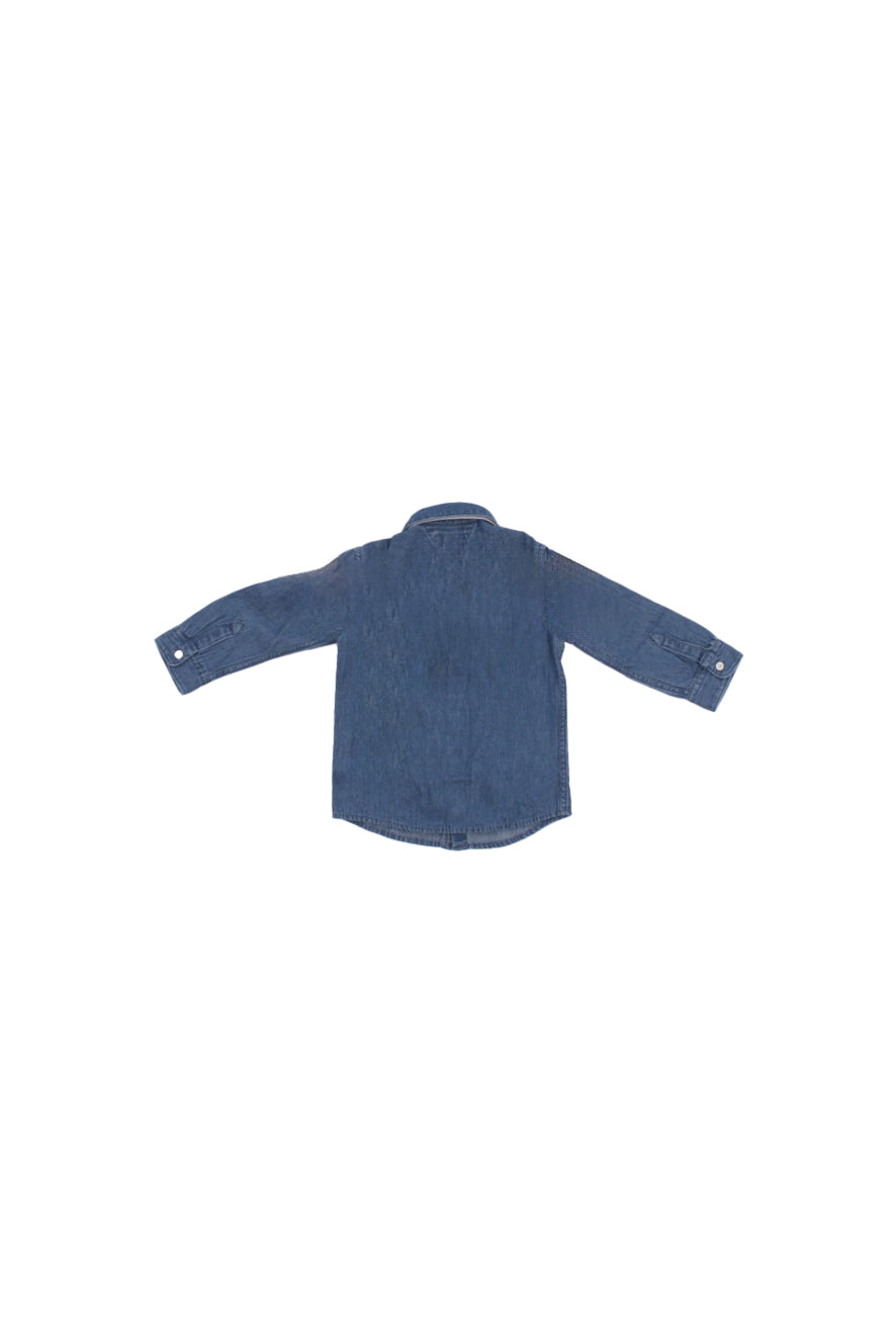 TOMMY HILFIGER Bambino Camicia KB0KB09840J 1A4 Denim chambray shirt ls Denim medio