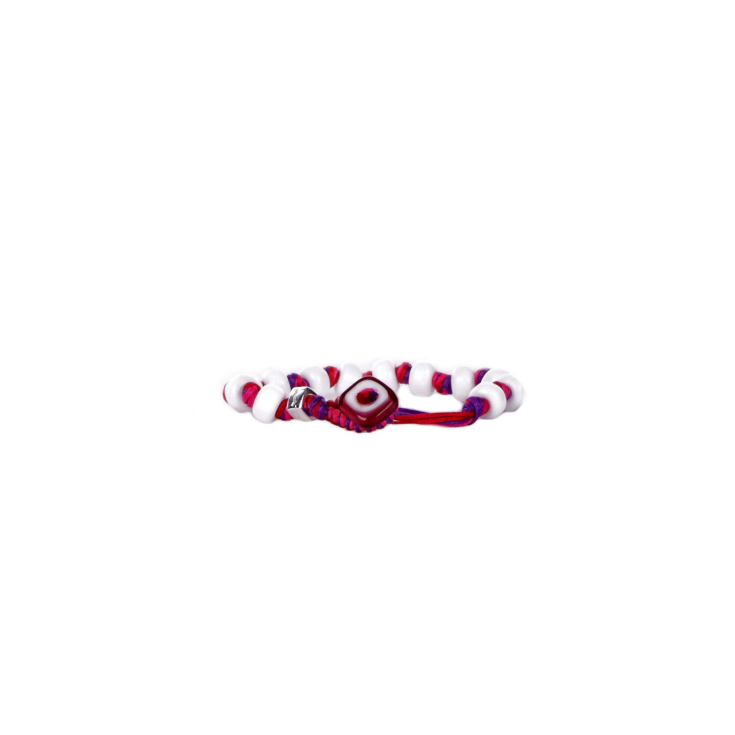 AUA Unisex Bracciale CATANIA UNI  Bianco rosso