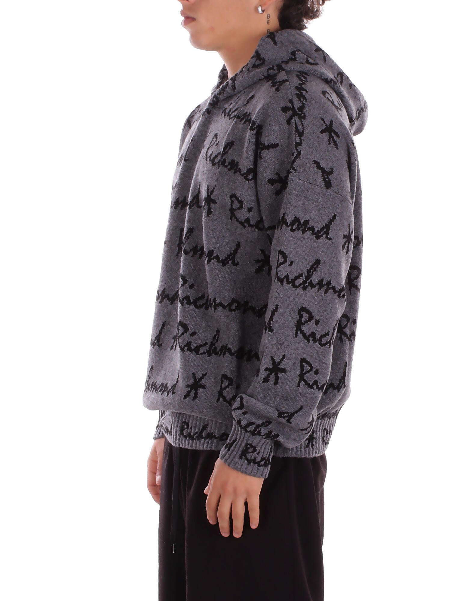 JOHN RICHMOND Uomo Felpa UMA25240MA GREY Sweater makrekis Grey