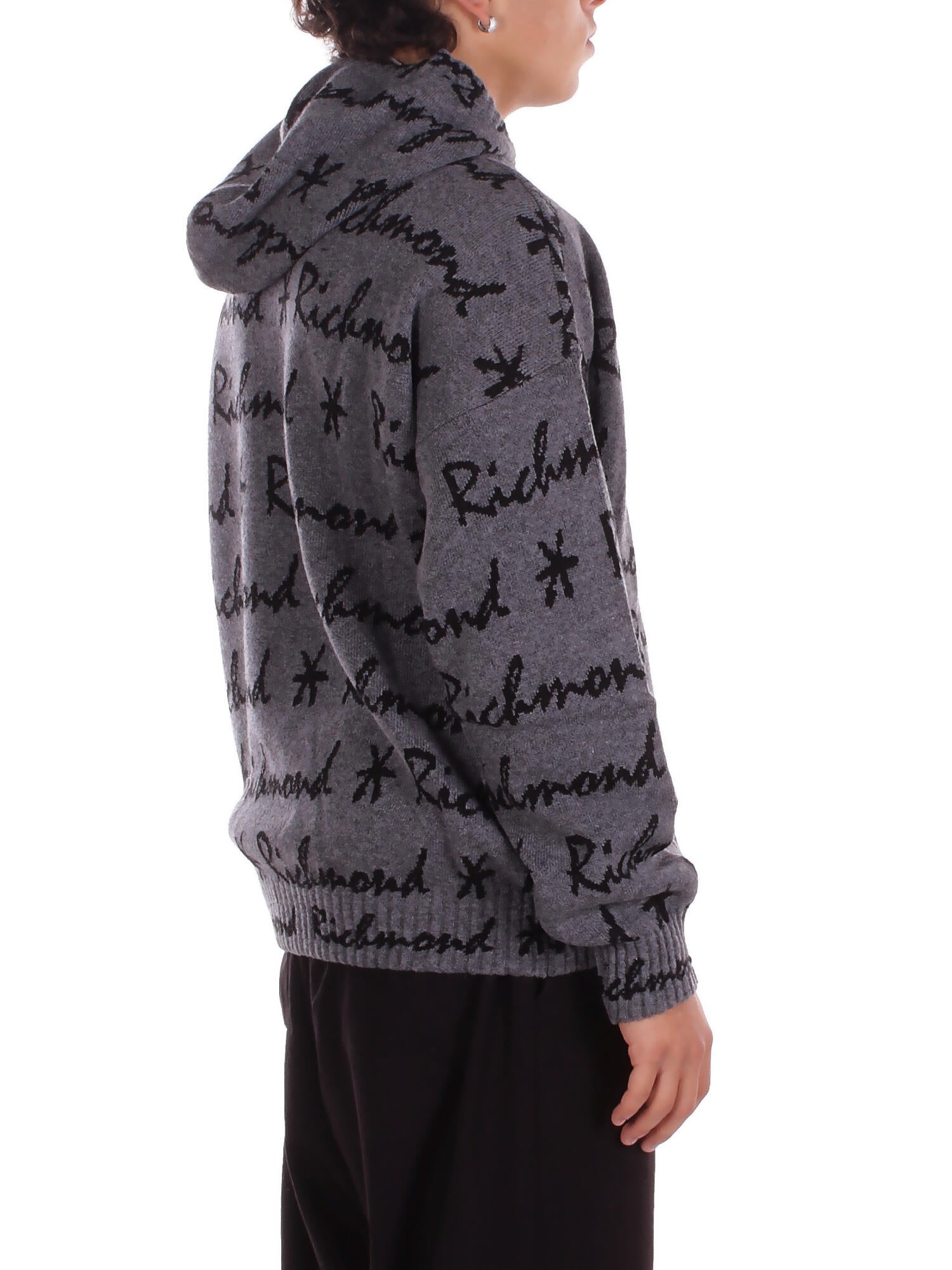 JOHN RICHMOND Uomo Felpa UMA25240MA GREY Sweater makrekis Grey