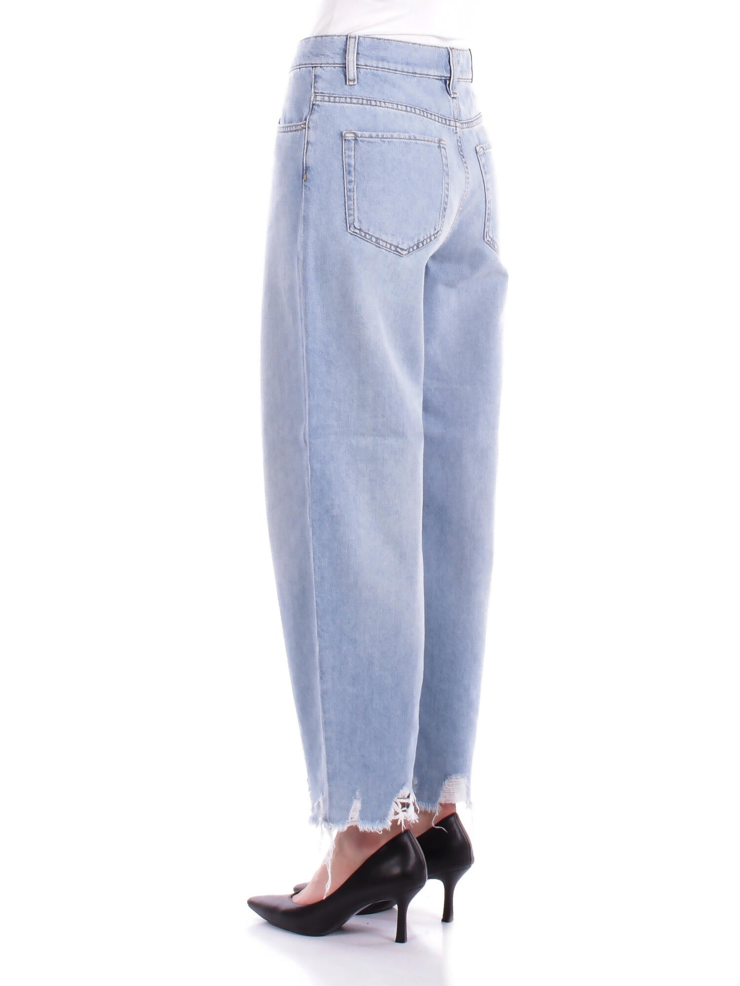 Image of PINKO Donna Jeans 103857A2E5 PJN Estelle egg denim soft touch Denim chiaro