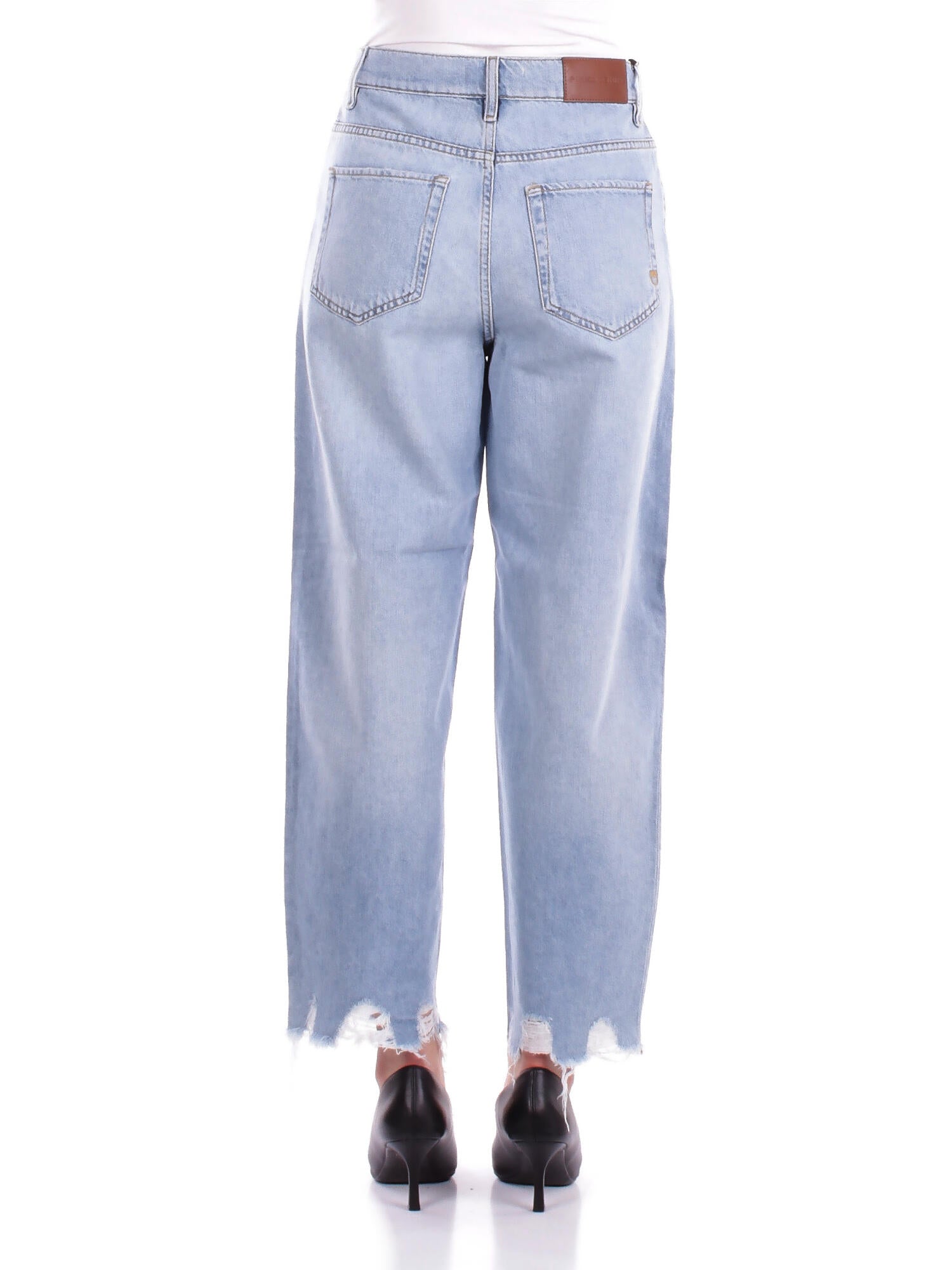 Image of PINKO Donna Jeans 103857A2E5 PJN Estelle egg denim soft touch Denim chiaro