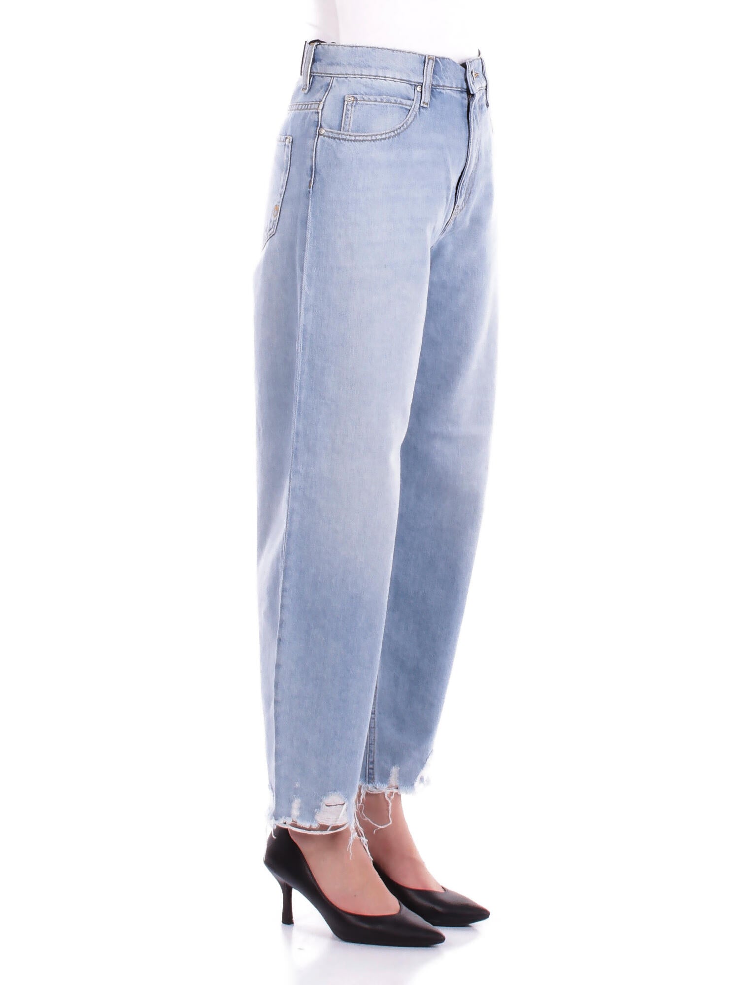 Image of PINKO Donna Jeans 103857A2E5 PJN Estelle egg denim soft touch Denim chiaro