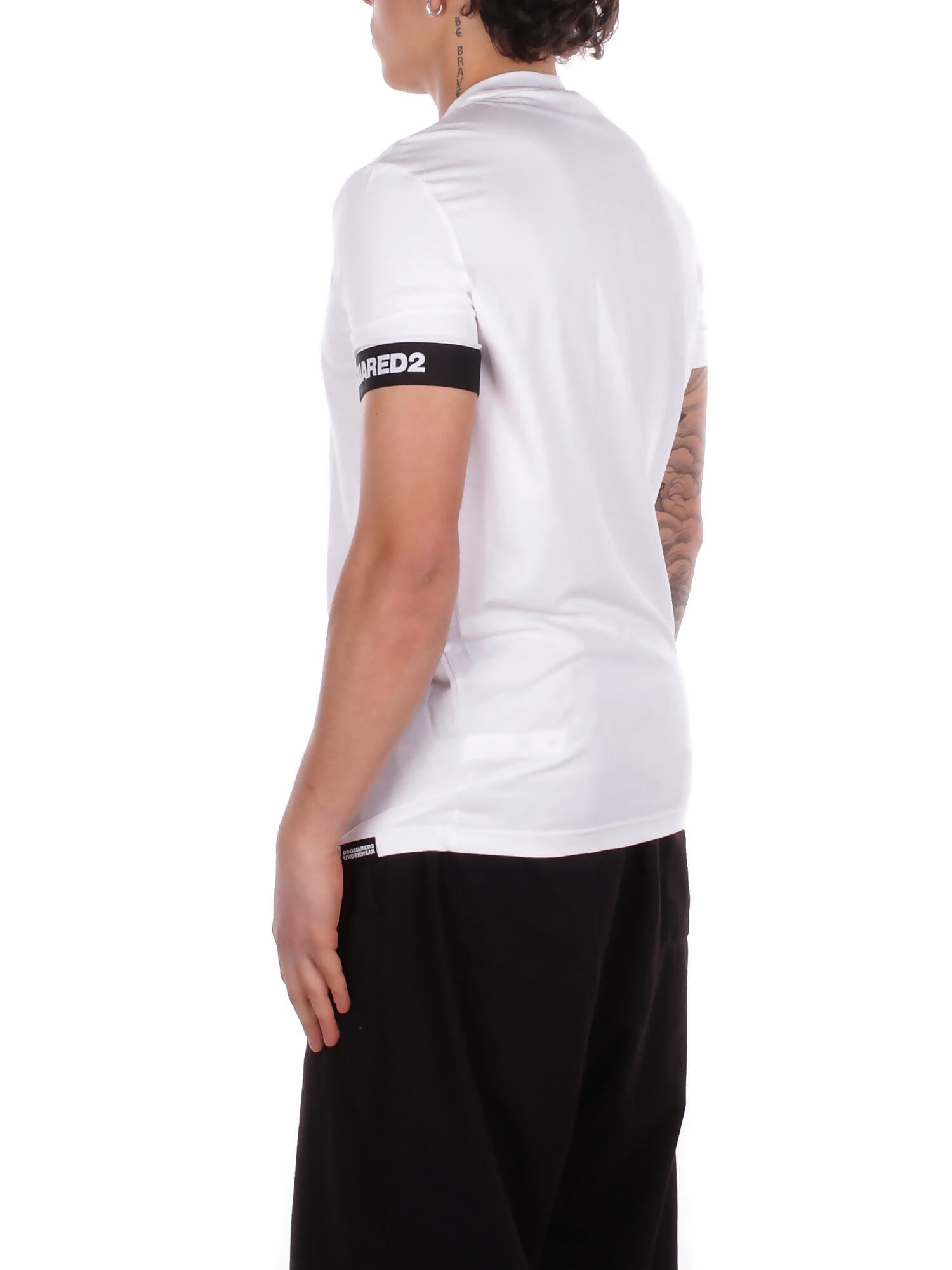 DSQUARED2 Uomo T-shirt D9M3S6210 100 Round neck White