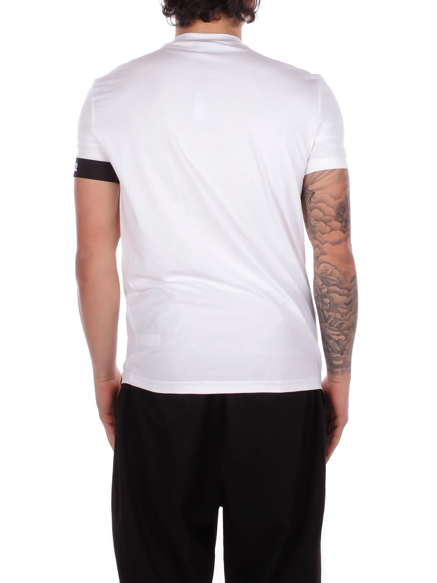 DSQUARED2 Uomo T-shirt D9M3S6210 100 Round neck White