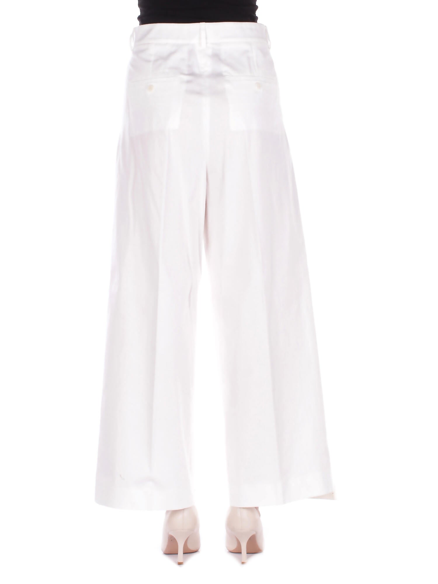 Image of MAX MARA Donna Pantalone 2615131072600 027 Wkd bellico White