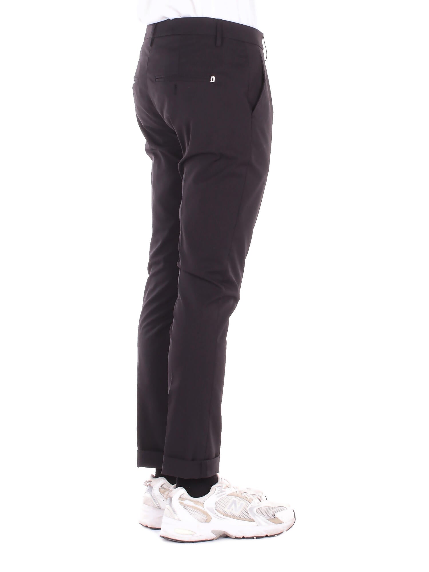Image of DONDUP Uomo Pantalone UP235 OS0121002 999 Pantalone gaubert Nero
