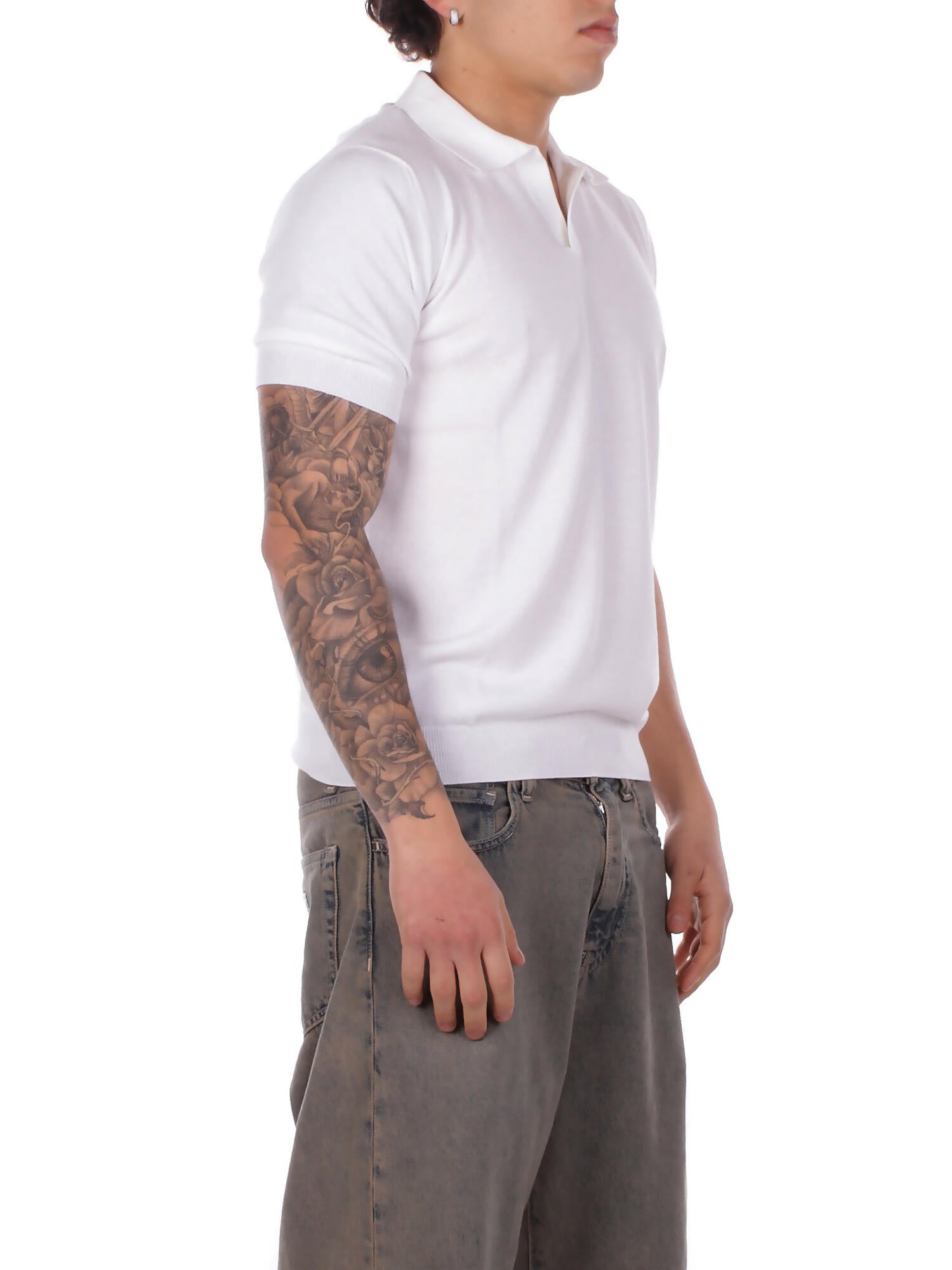 Image of TAGLIATORE Uomo Polo KEITHGSE2601 002  Bianco