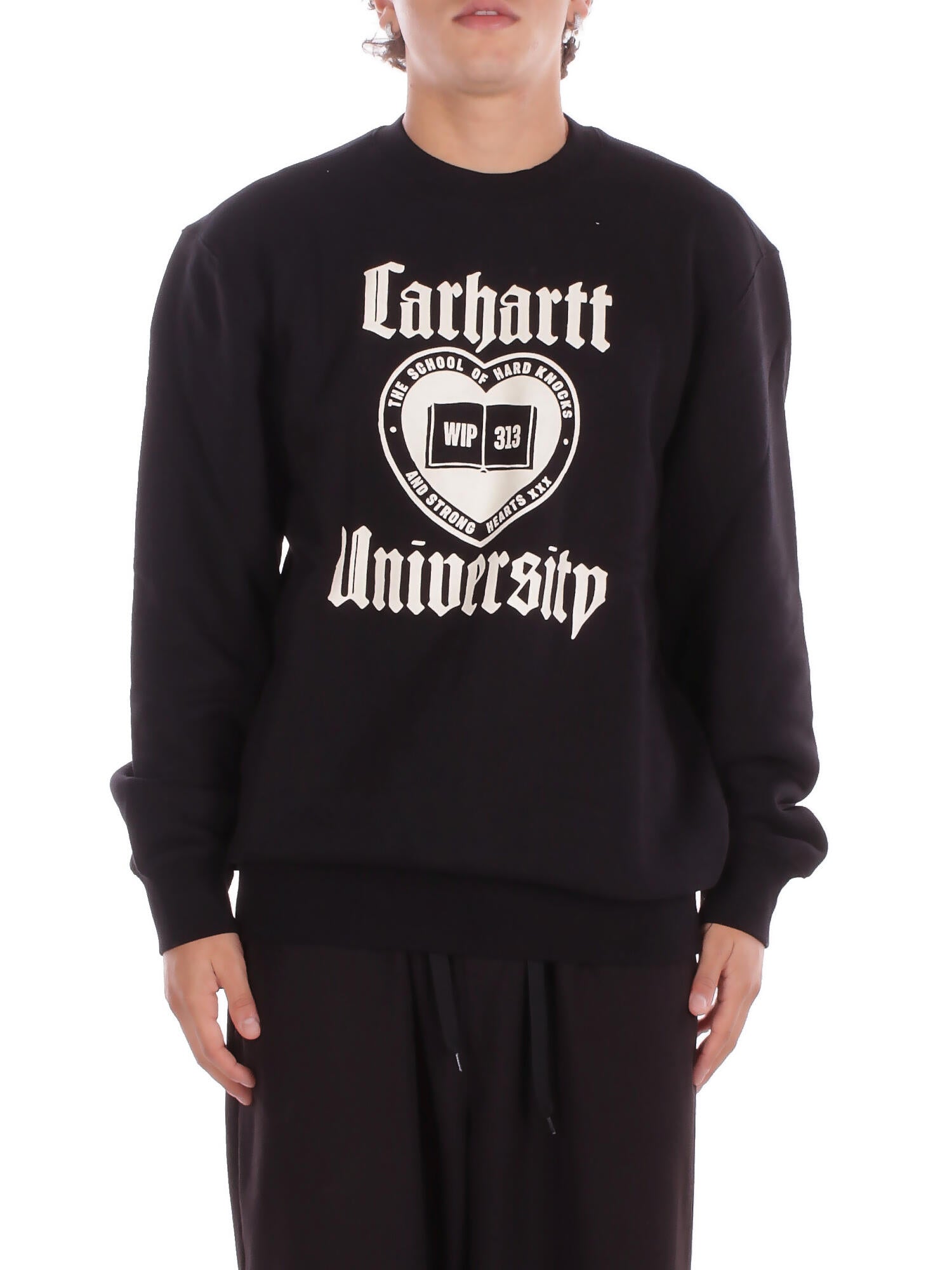 CARHARTT WIP Uomo Felpa I035642 89 XX Schooling sweatshirt Black