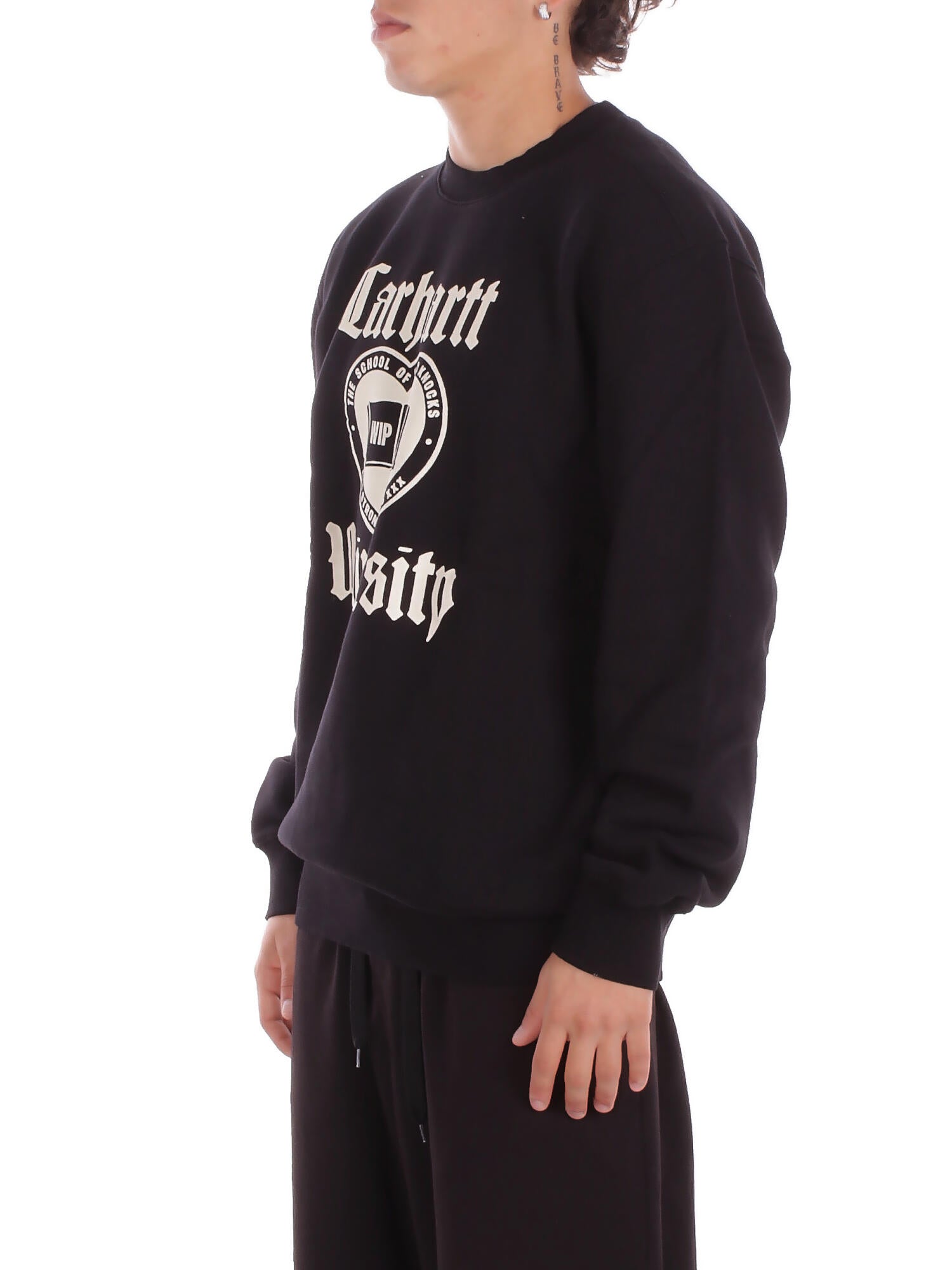 CARHARTT WIP Uomo Felpa I035642 89 XX Schooling sweatshirt Black