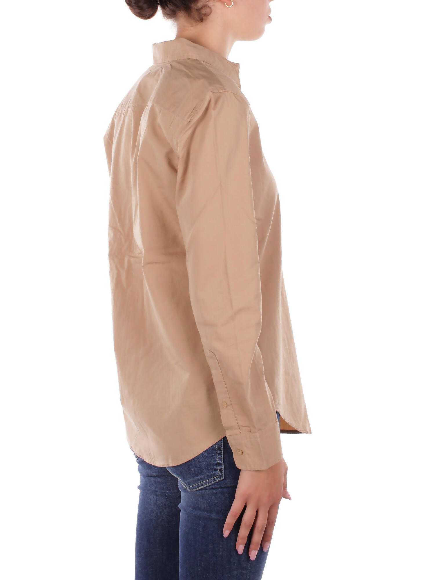 RALPH LAUREN Donna Camicia 200925378 002 Jamelko-long	sleeve-button	fro Tan