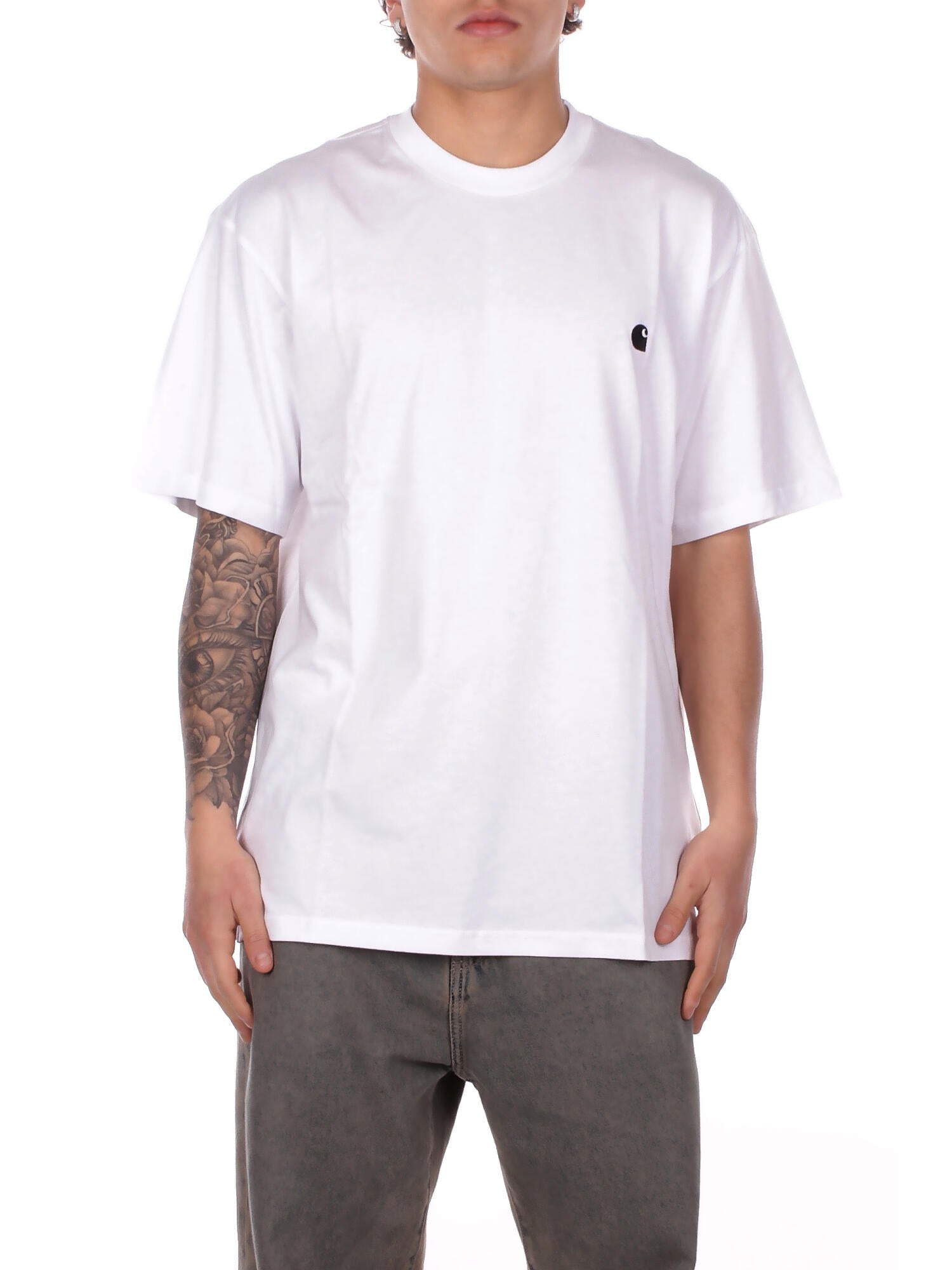CARHARTT WIP Uomo T-shirt I033000 00AXX S\s madison t-shirt White black