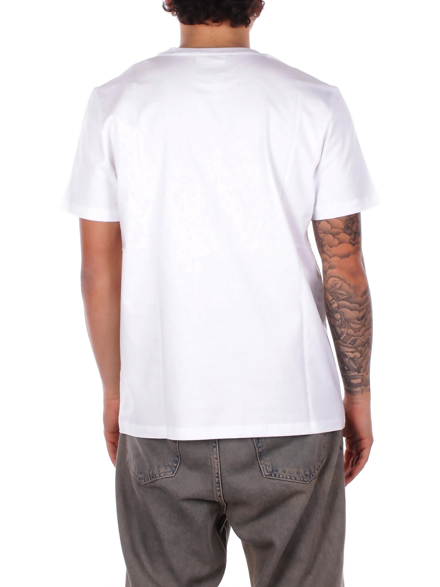 Image of DONDUP Uomo T-shirt US198JF0309U 000 T-shirt regular in jersey coto Bianco