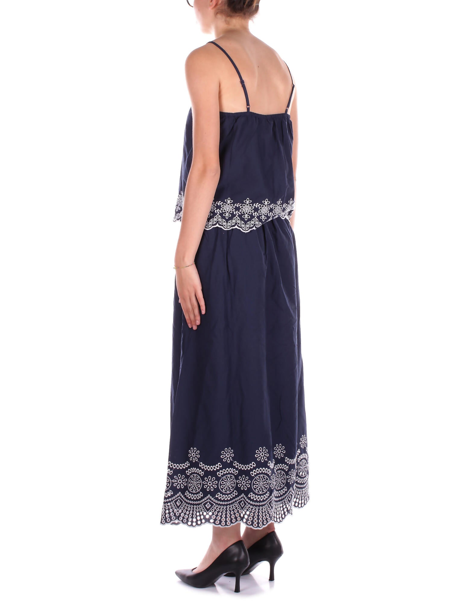 ONLY Donna Top 15313172 NAVAL Onllou life emb singlet ptm Blu