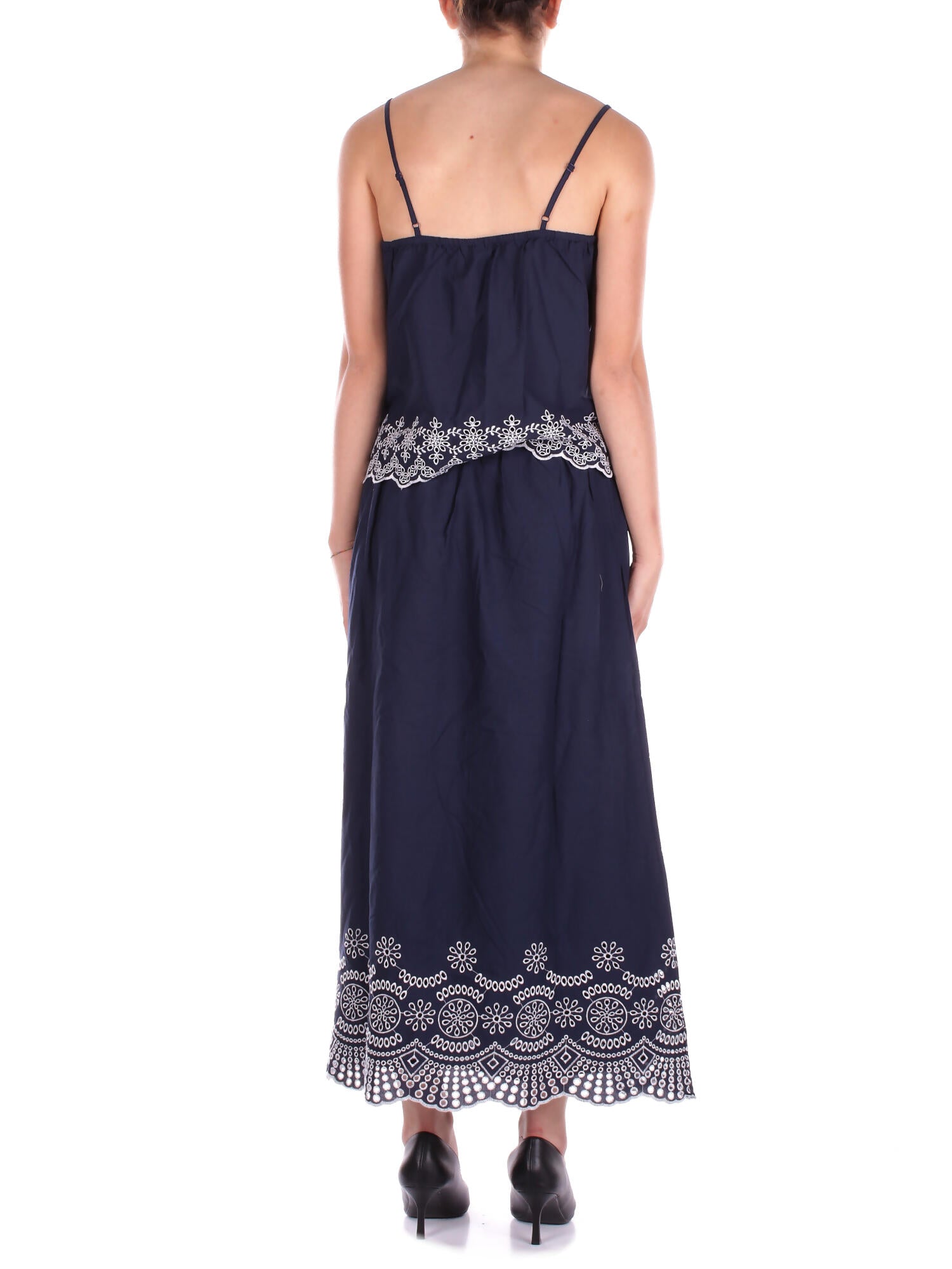 Image of ONLY Donna Top 15313172 NAVAL Onllou life emb singlet ptm Blu