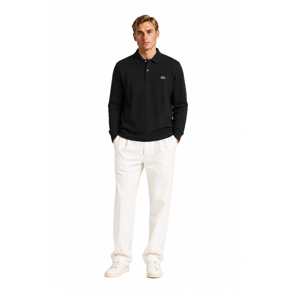 Maglia Uomo Lacoste AH9904 031 in Nero - Eleganza e Comfort