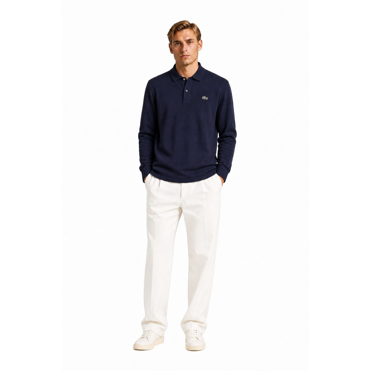 Maglia Uomo LACOSTE AH9904 166 Blu - Eleganza e Comfort