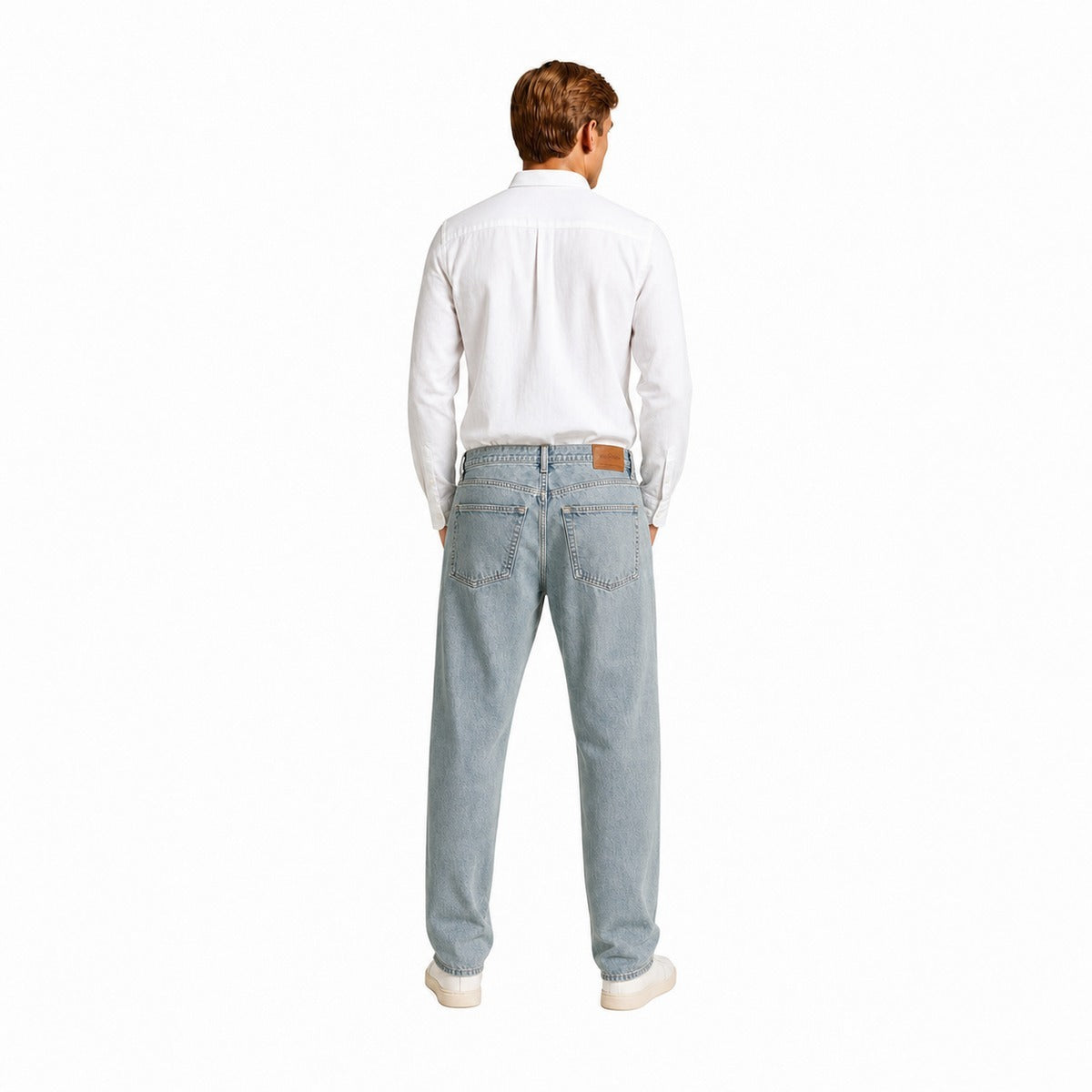 Jeans Uomo AMARANTO B6AC0072 in Denim Vintage
