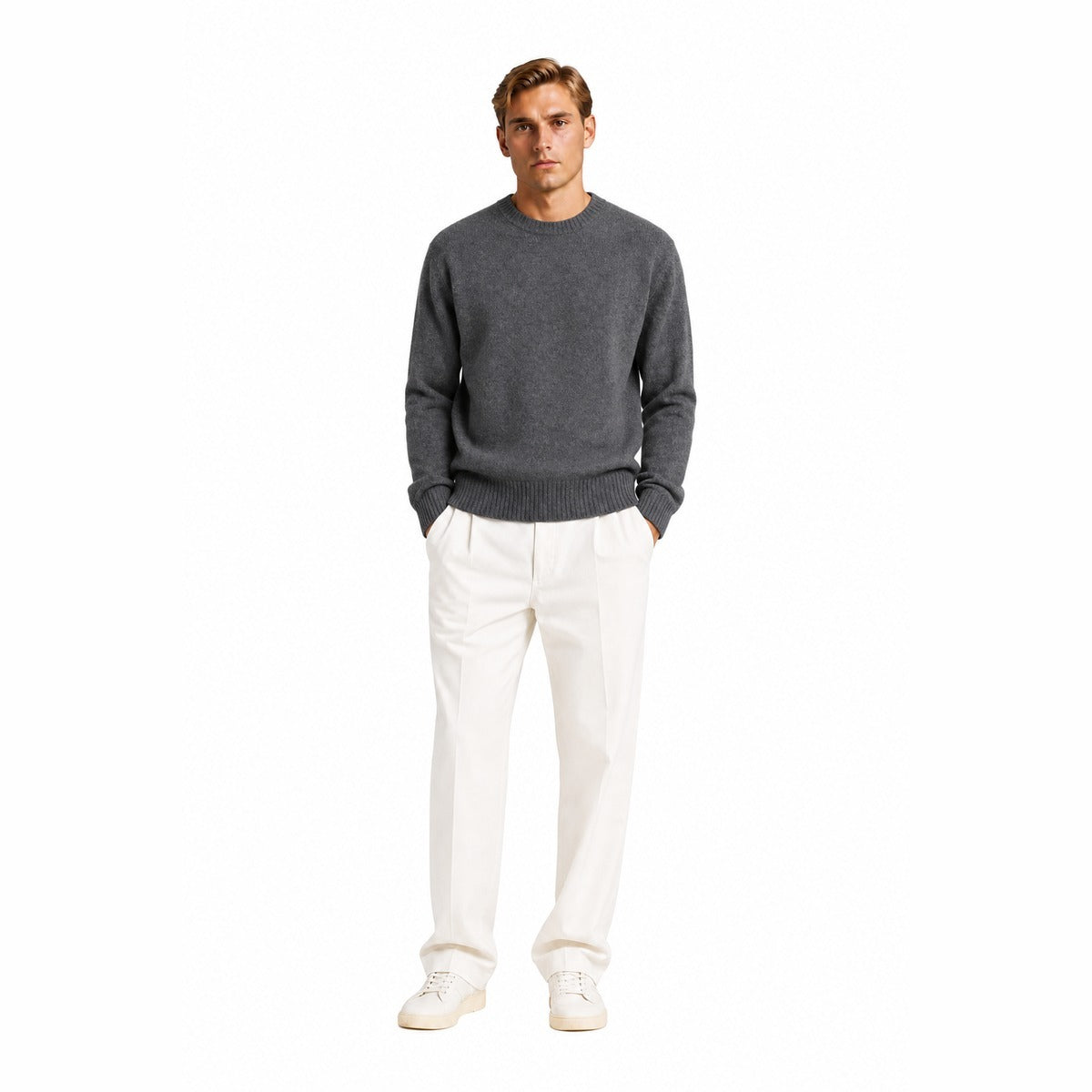 Maglia Uomo AMARANTO B9AC0007 ACU 97M Knitwear Cenere