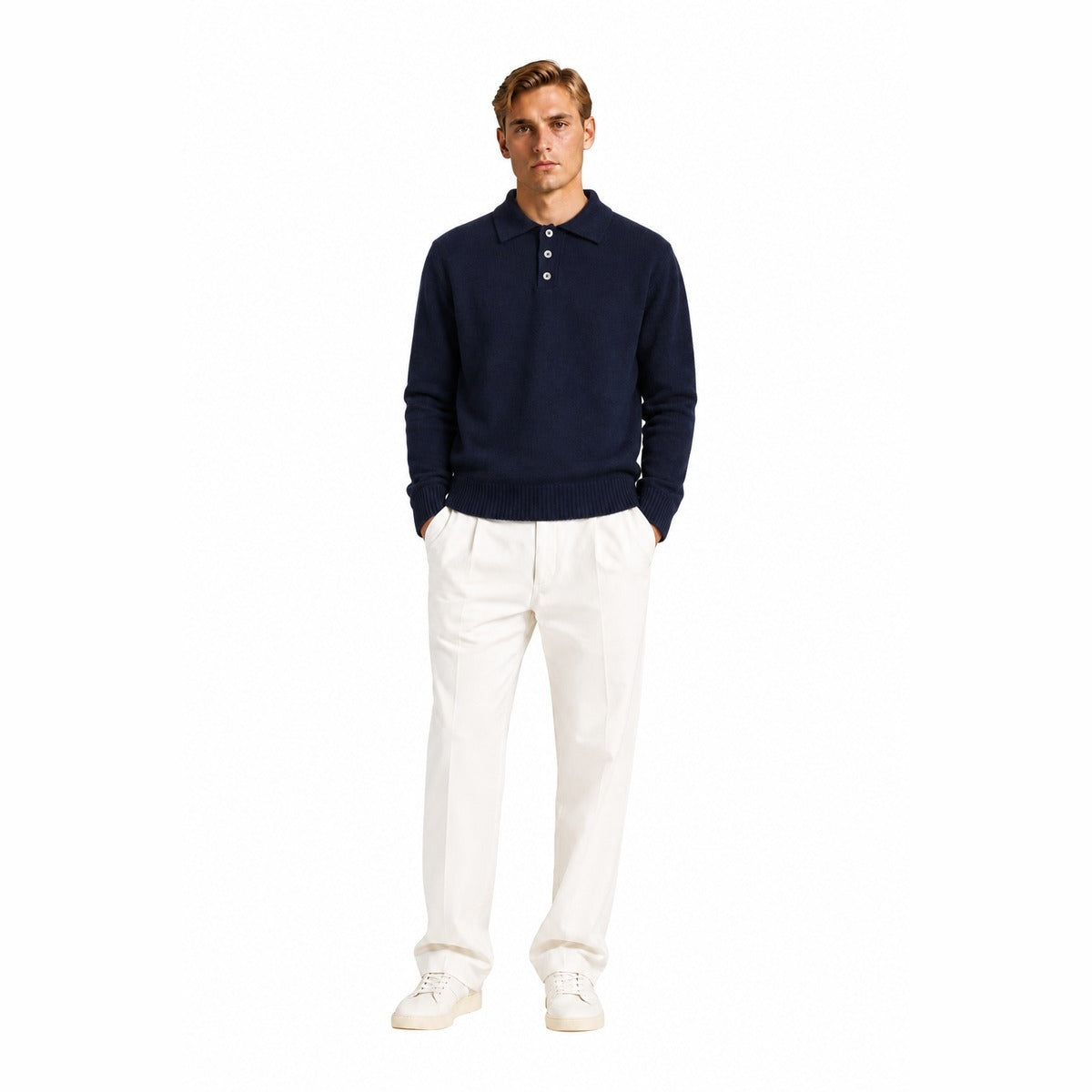 Maglia Uomo AMARANTO B9AC0008 ACU 89M Knitwear Navy