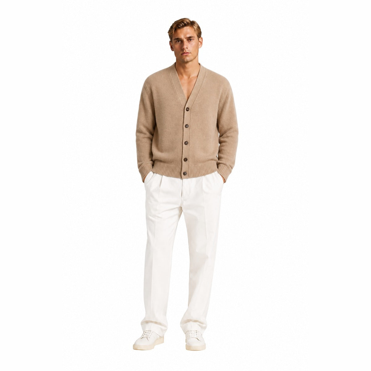 Maglia Uomo AMARANTO B9AC0009 ACU 62M Knitwear Cammello