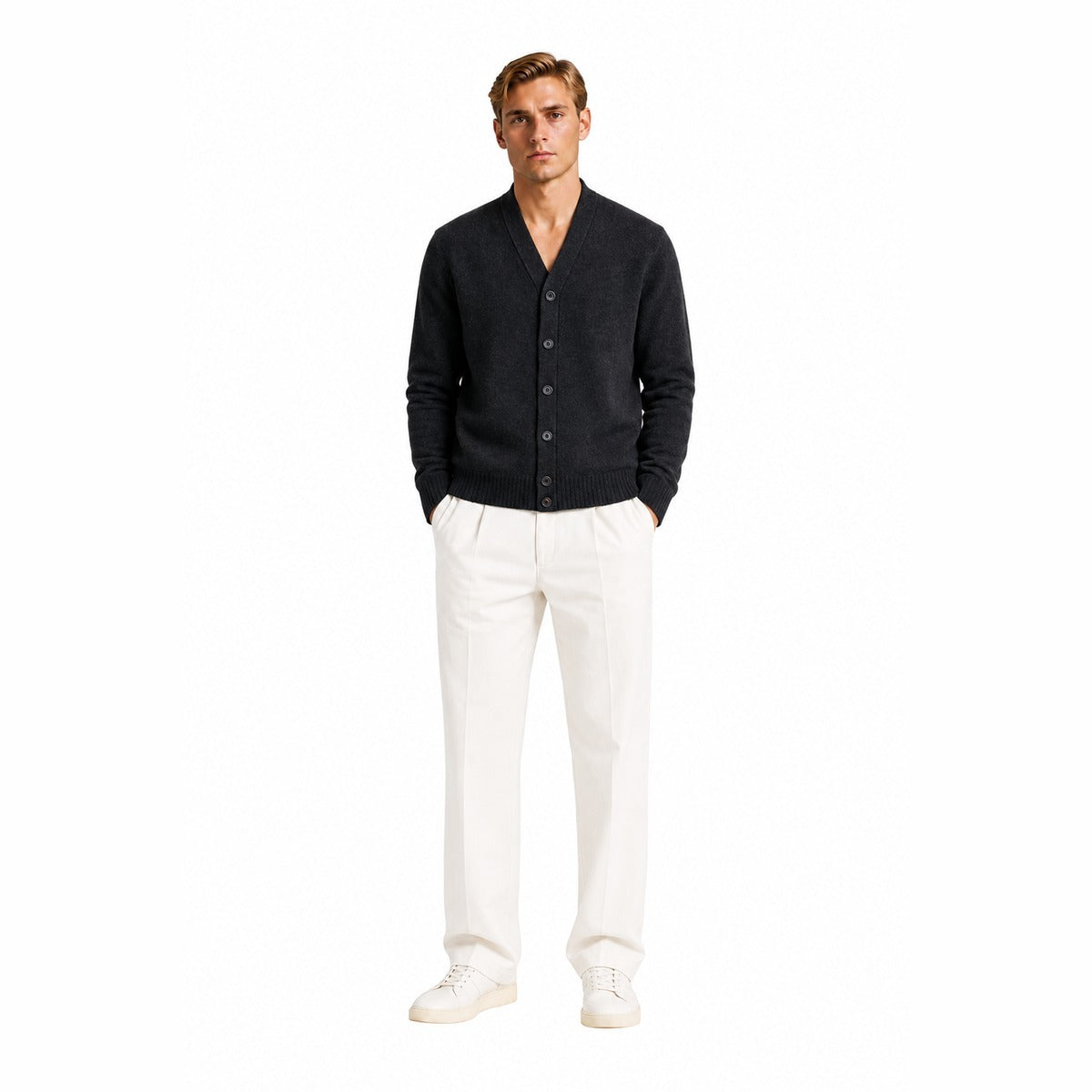 Maglia Uomo AMARANTO B9AC0009 ACU 98M Knitwear Antracite