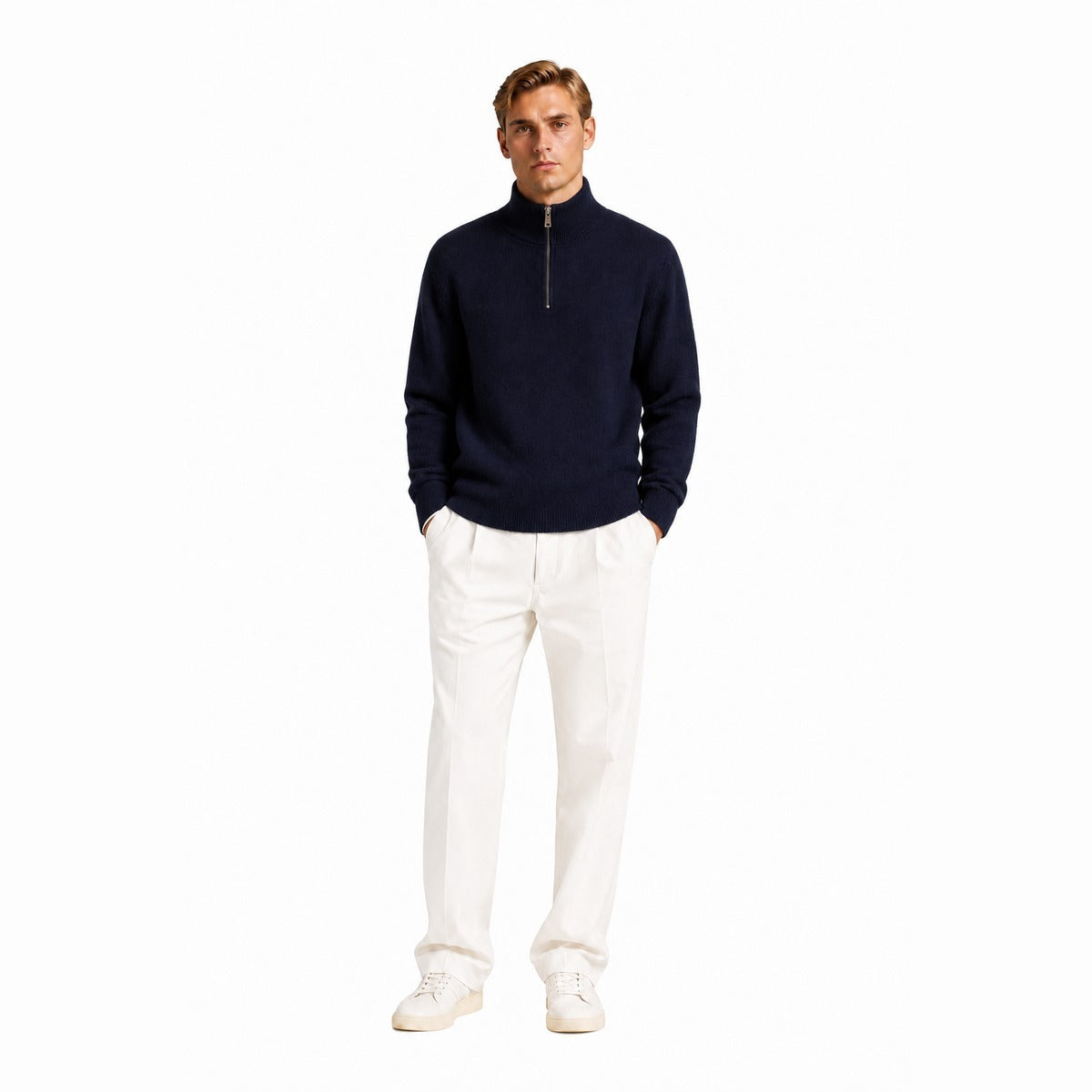 Maglia Uomo AMARANTO B9AC0011 ACU 89M Knitwear Navy