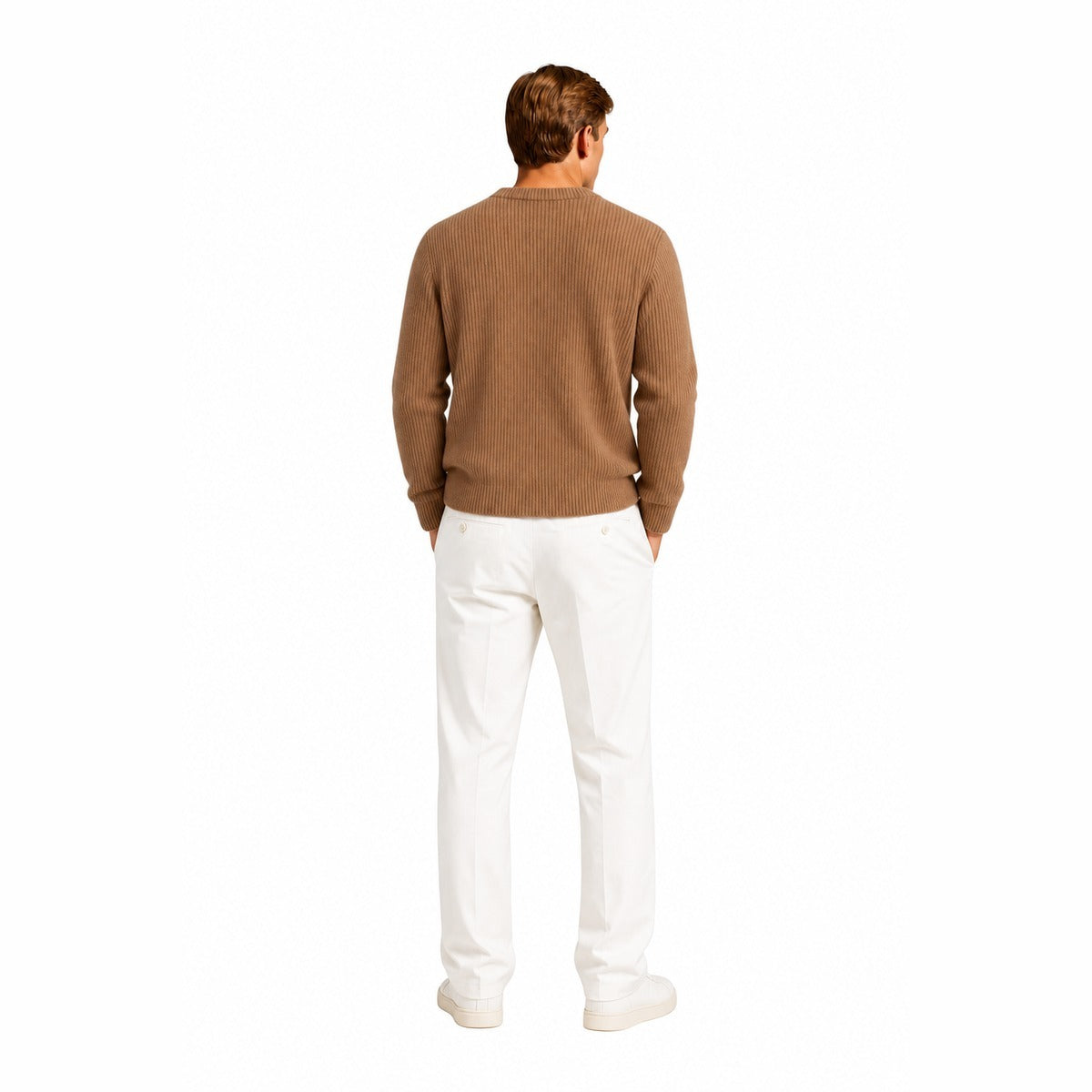 Maglia Uomo AMARANTO B9AC0012 ACU 62M Knitwear Cammello