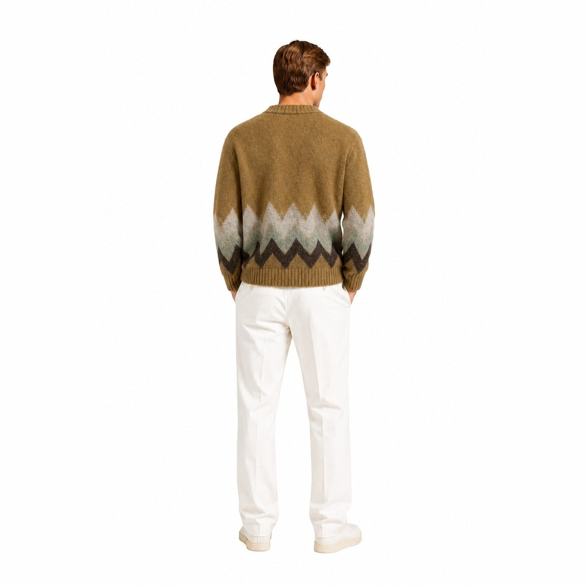 Maglia Uomo AMARANTO B9AC0019 ACV 404 Knitwear Oliva