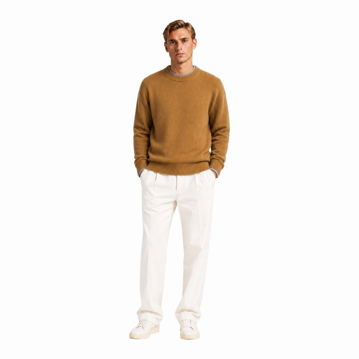 Maglia Uomo AMARANTO B9AC0050 ACV 400 Knitwear Oliva