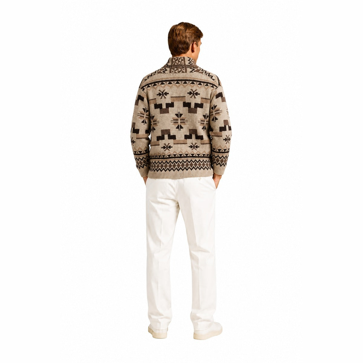 Maglia Uomo AMARANTO B9AC0066 ACU 04M Knitwear Avorio