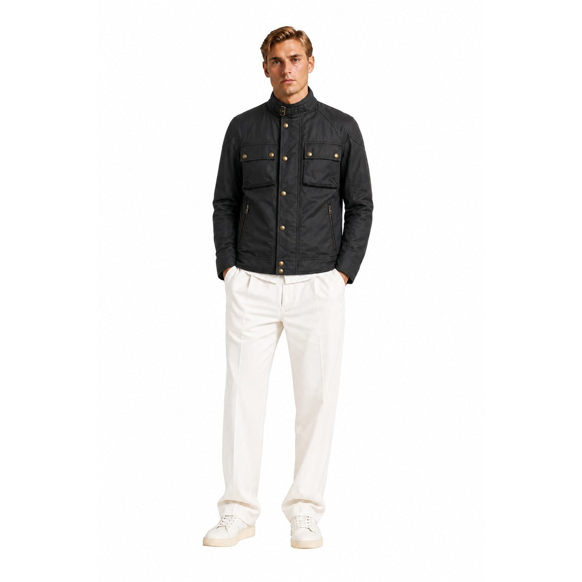 Giubbotto da Uomo BELSTAFF Racemaster BL105306 in Nero