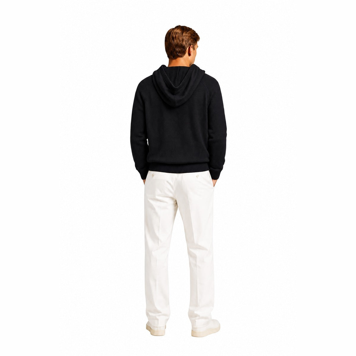 Felpa Uomo CRUISE DK27 933 79 con Cappuccio e Zip in Cotone Caldo - Colore Nero