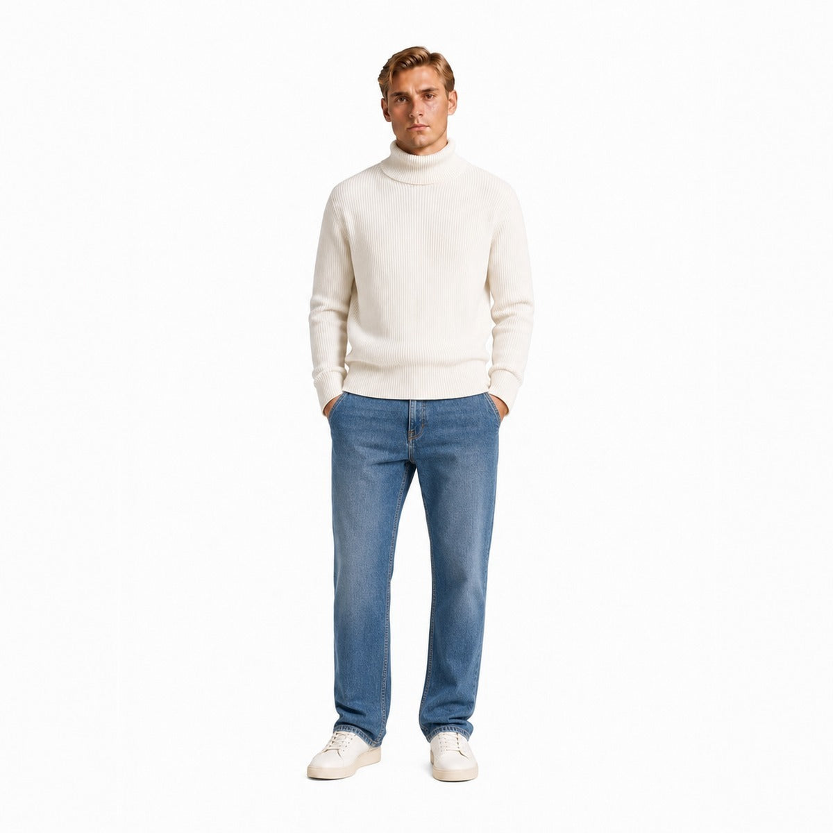 Maglia Uomo CRUISE DK27 935 96 D/v maglia inglese warm cotton Natural