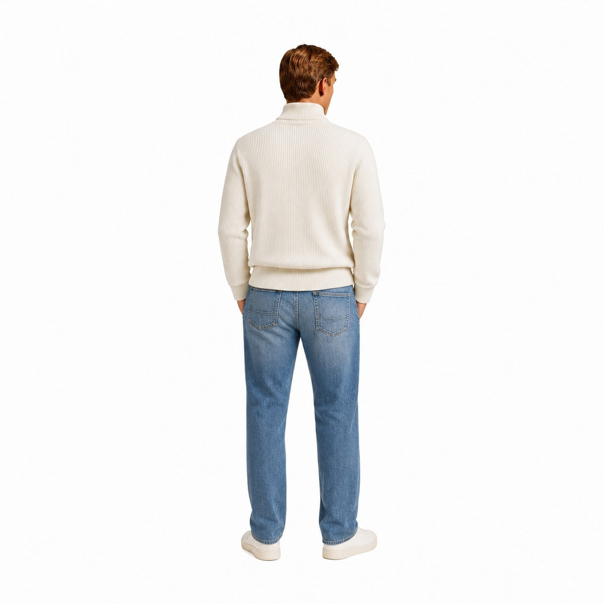 Maglia Uomo CRUISE DK27 935 96 D/v maglia inglese warm cotton Natural