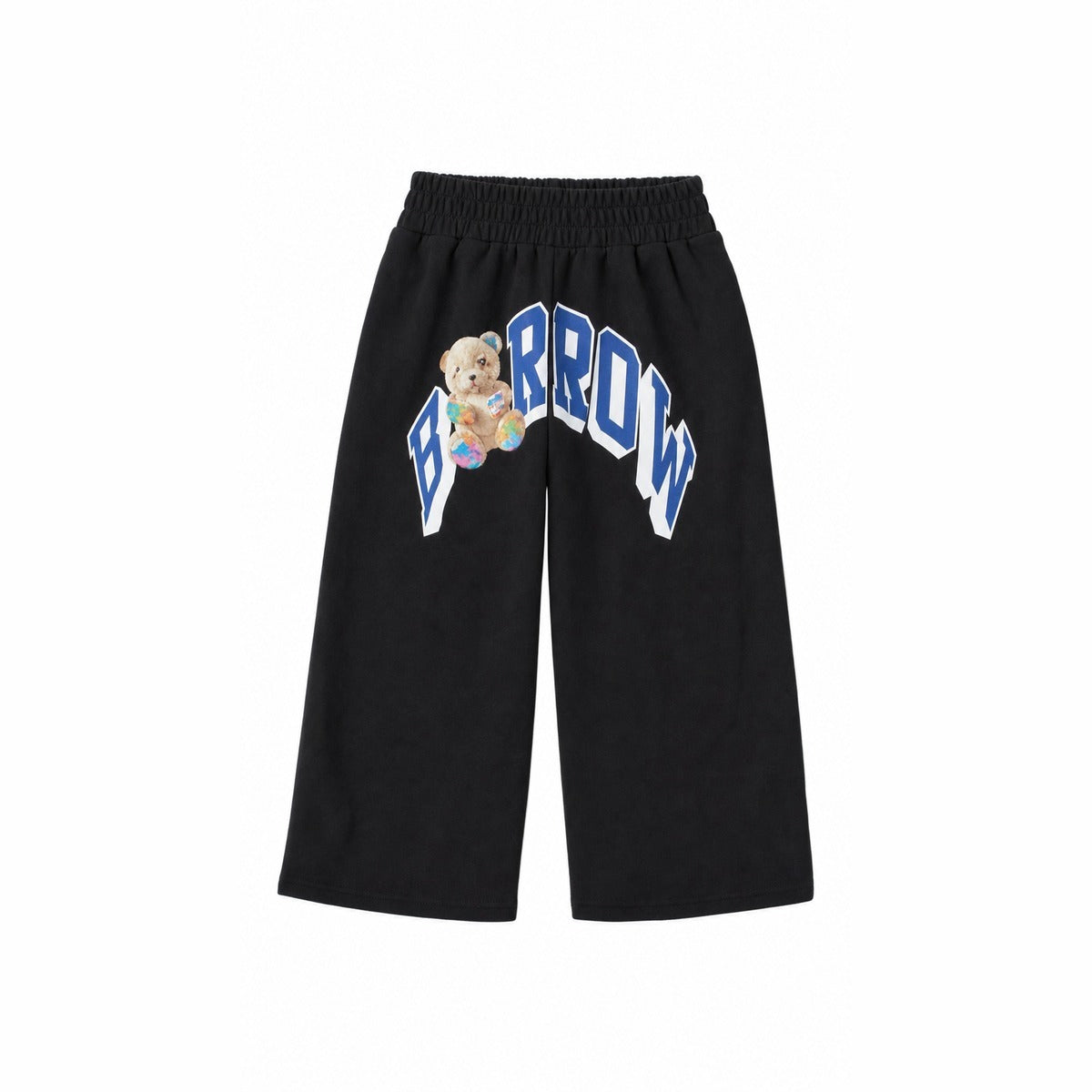 Pantalone Bambina BARROW F6BKJGFP030 110 Wide leg sweatpants girl Nero