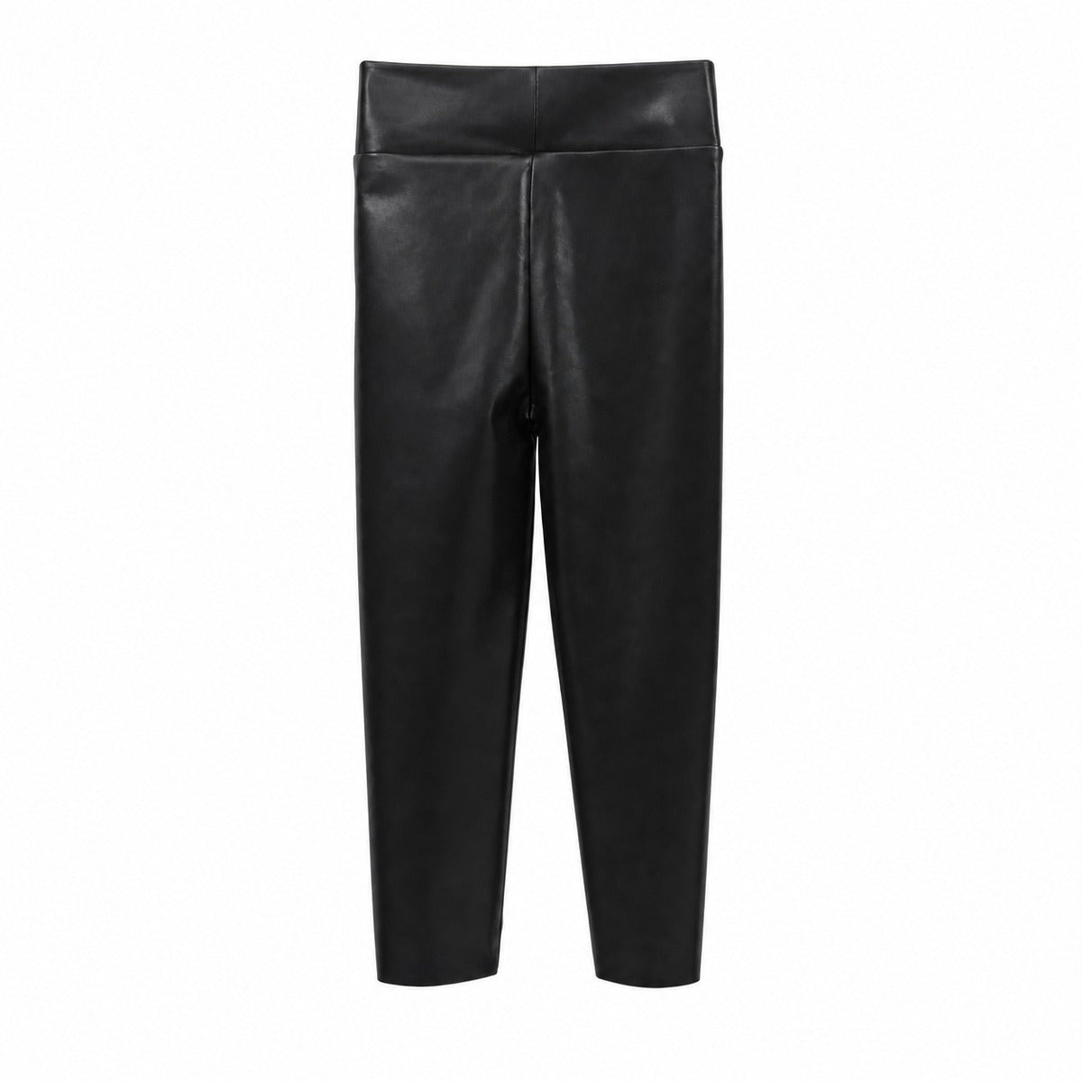 Leggings Bambina BARROW F6BKJGLG167 110 Eco-leather leggins girl Nero