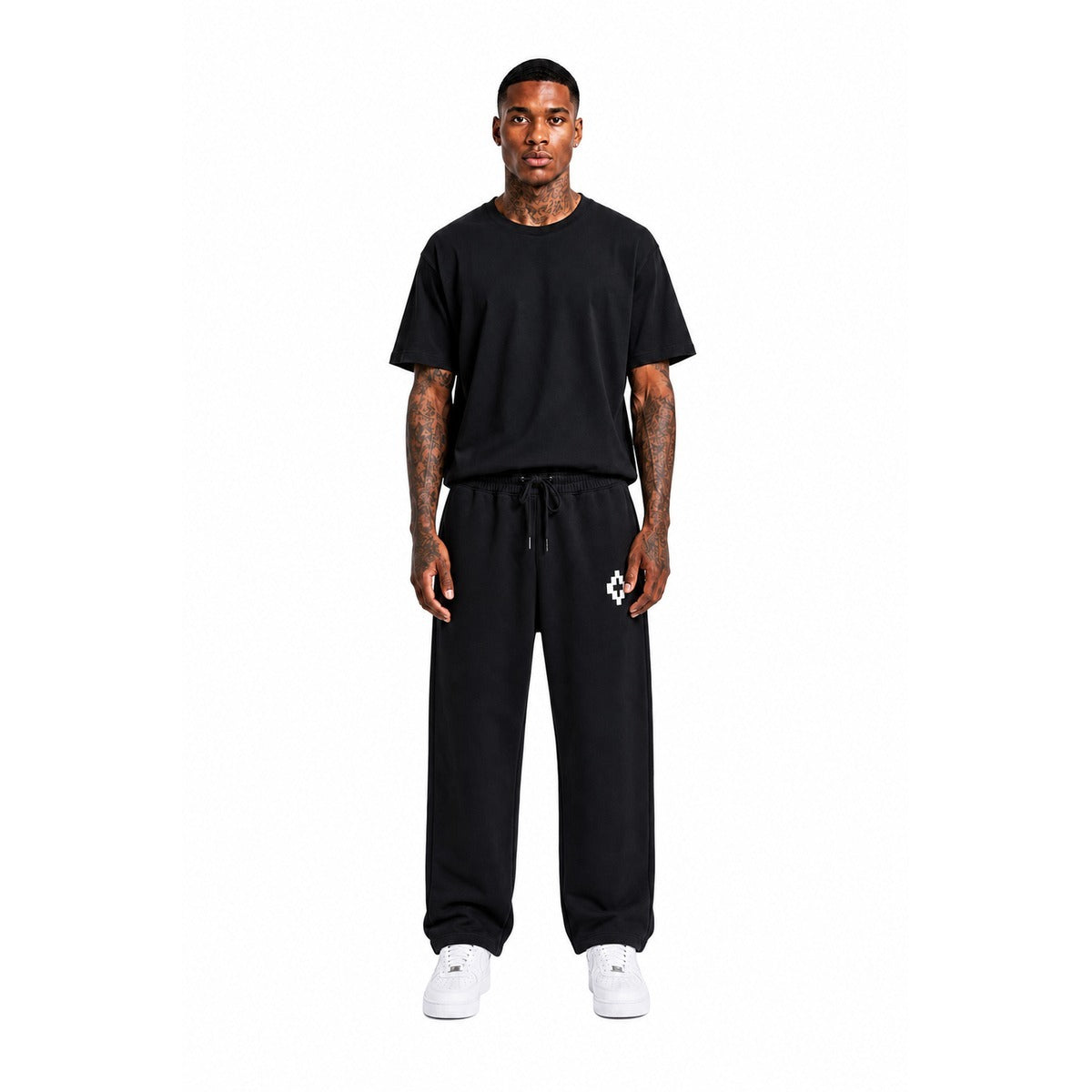 Pantalone Uomo MARCELO BURLON COUNTY OF MILAN F6CMMAFP103 110 Sweatpants Man Nero