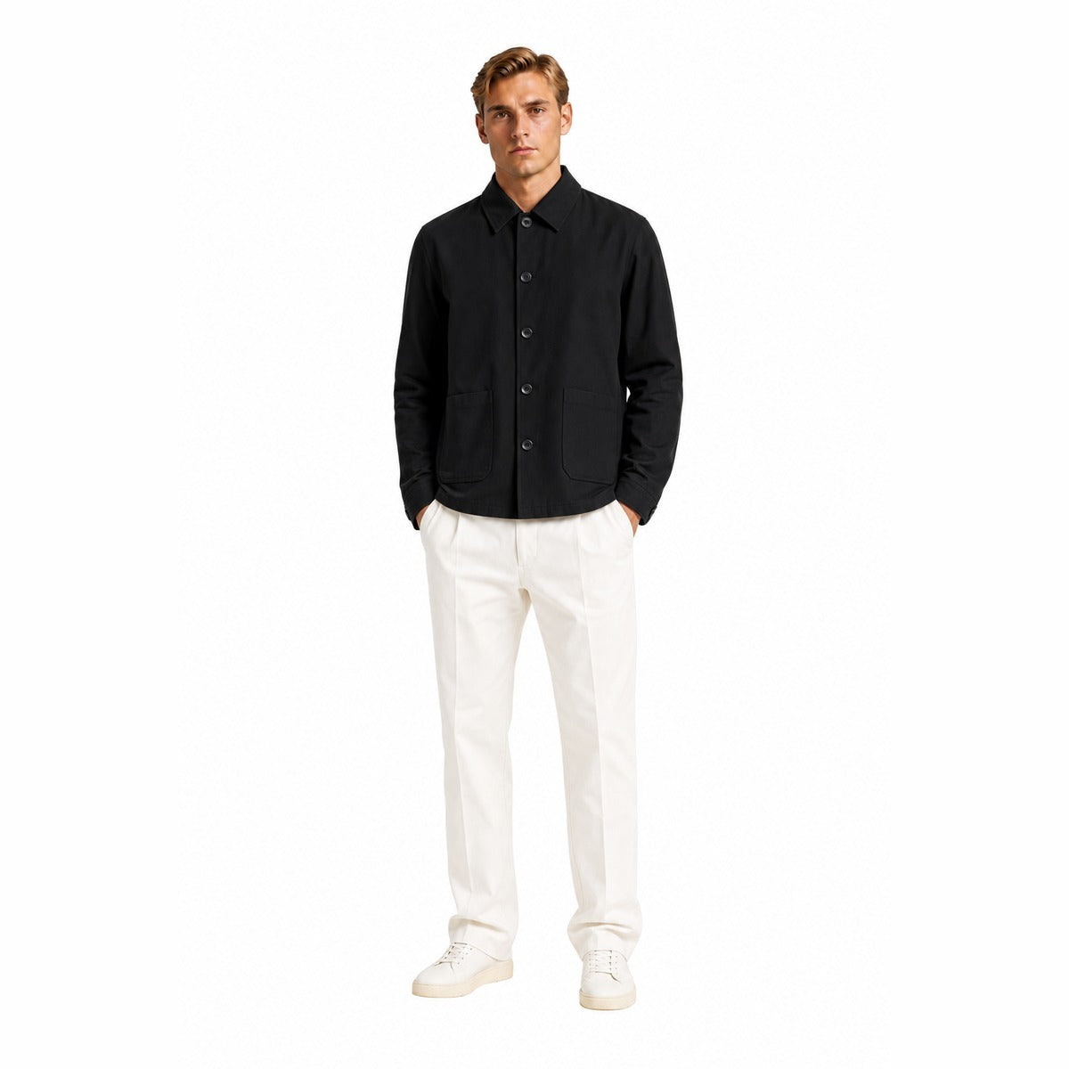 Giacca Uomo HAMAKI HO GBI1666H NERO - Overshirt Nero