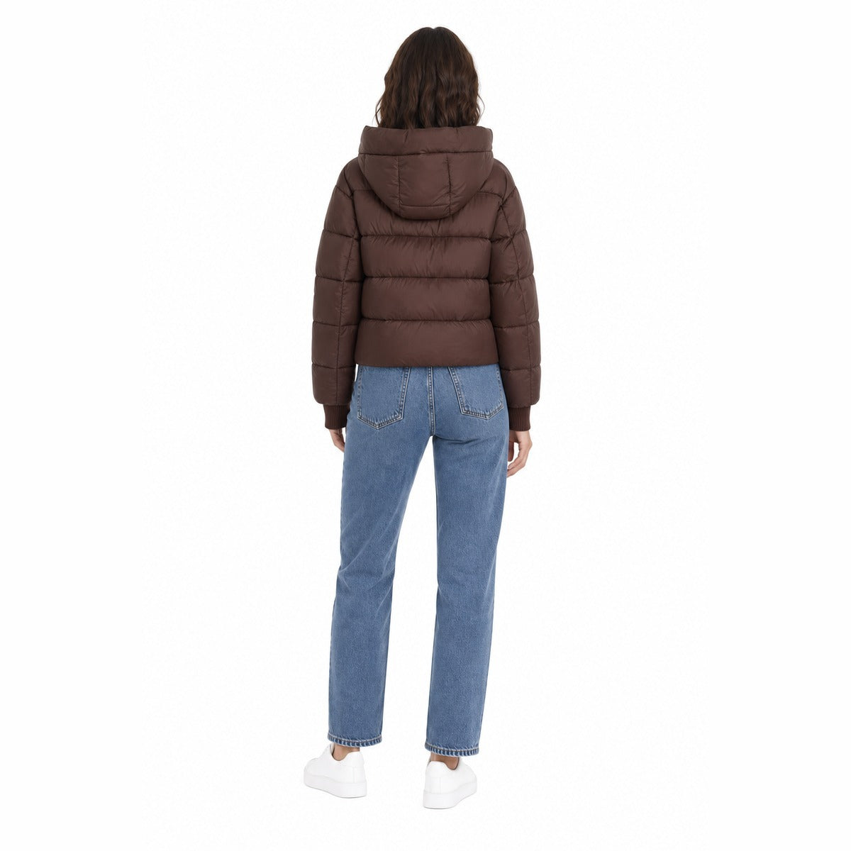 Giubbotto Donna ADD GWA440PCOC 10 Down cape detach hood cocoon Brown