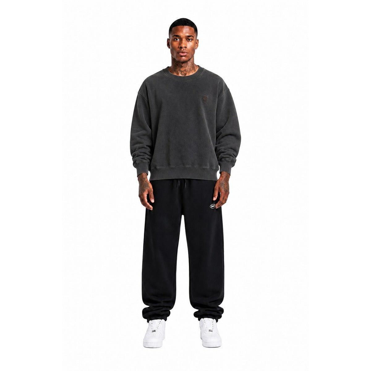 Felpa Uomo CARHARTT WIP I029522 89GD Vista Sweat in Nero Antracite