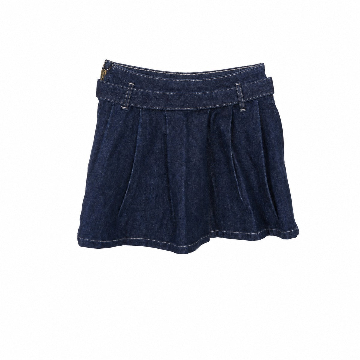 Gonna Bambina GUESS J6YD12 D1174 GXYR in Comfort Denim Mini Plissettata Blu