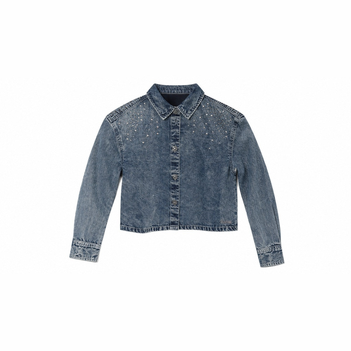 Camicia Bambina GUESS J6YH05 D1172 TEEB in Denim Chiaro - Blu