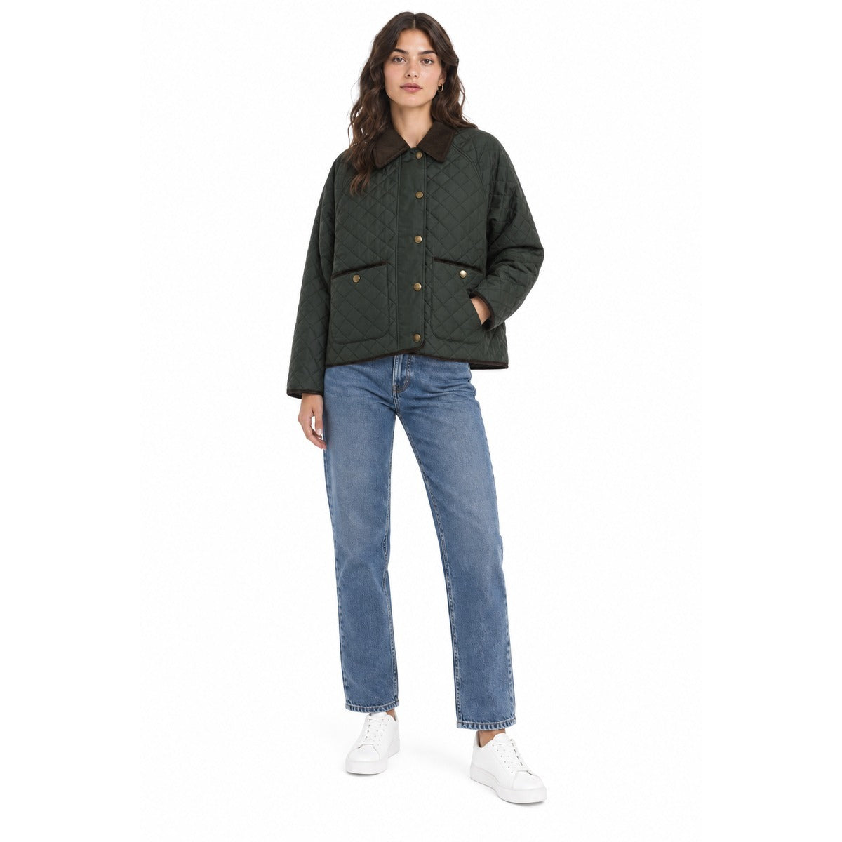 Giubbotto Donna BARBOUR LQU1920 LQU GN71 Ava quilted jacket fw26 quilt Sage