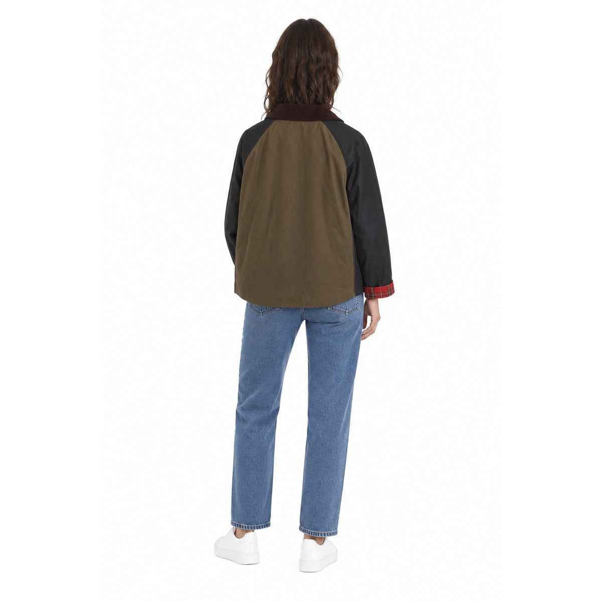 Giubbotto da Donna BARBOUR LWX1561 Patchwork Transport Wax Jacket - Colore Sage